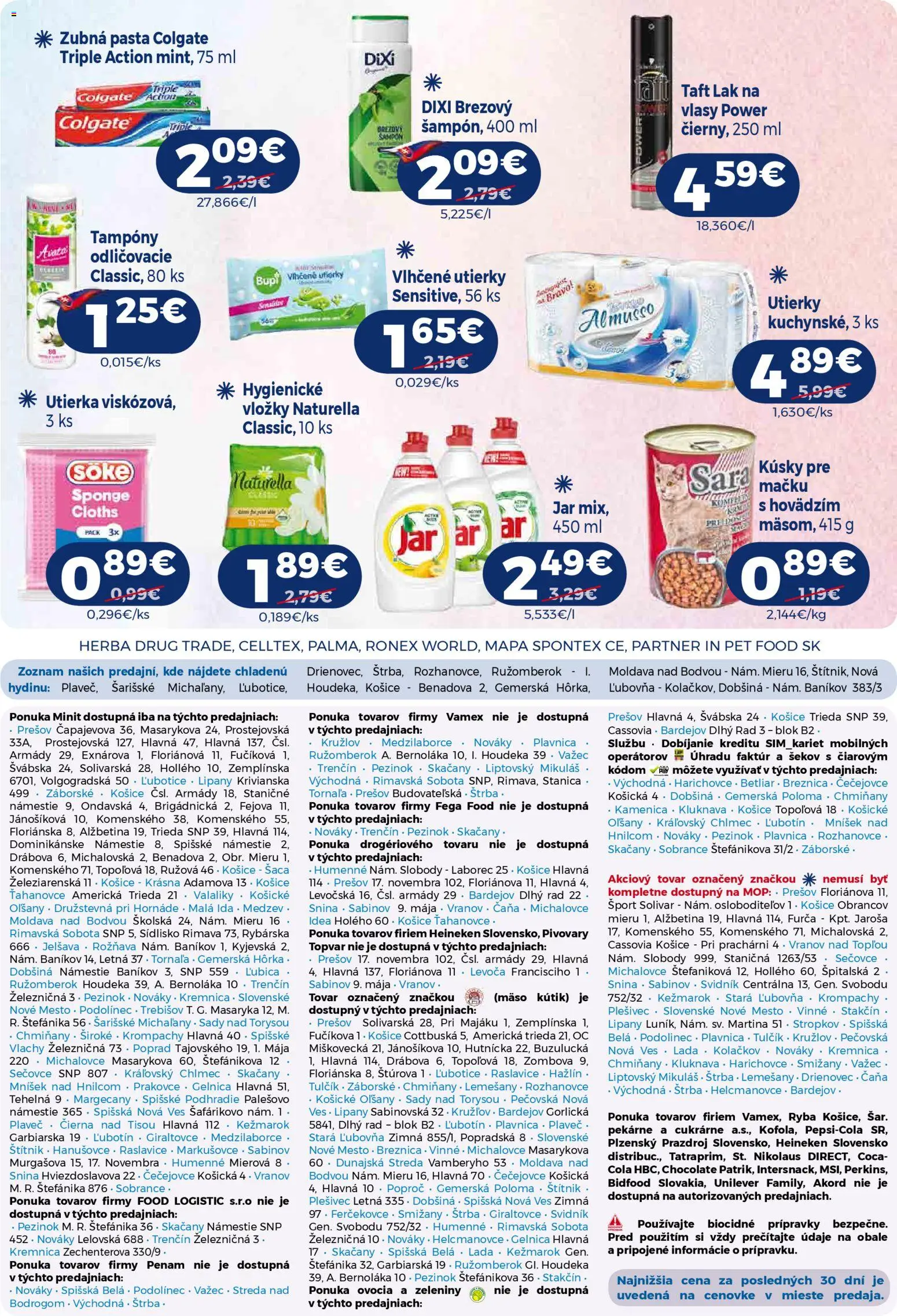 Nové Milk Agro akcie – leták je platný od 21.01.2026 | Strana: 15 | Produkty: Zubná pasta, Ryba, Cola, Jar