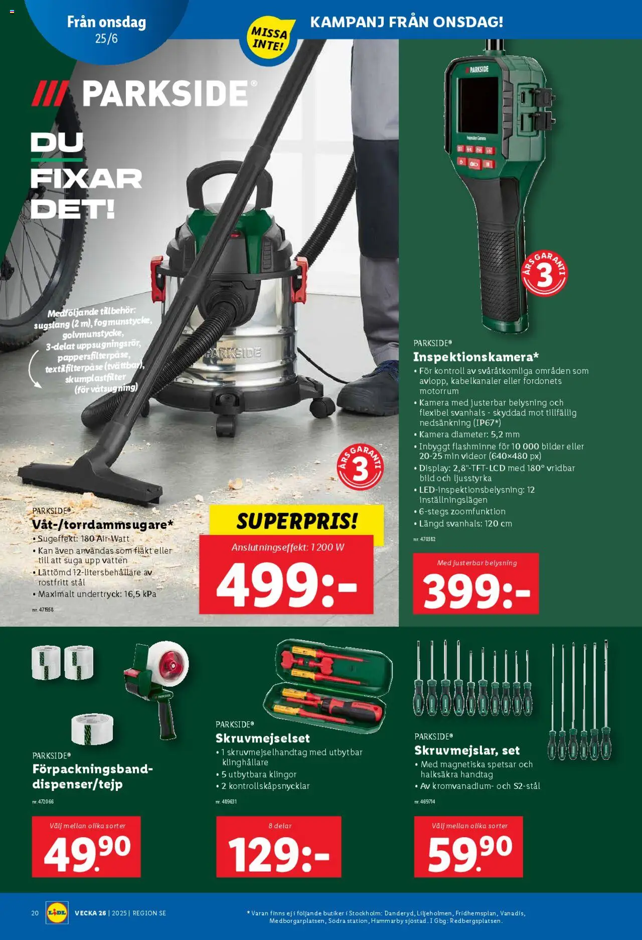 Lidl reklamblad aktuell från 23.06.2025 | Sida: 22 | Produkter: Fläkt, Set, Kamera