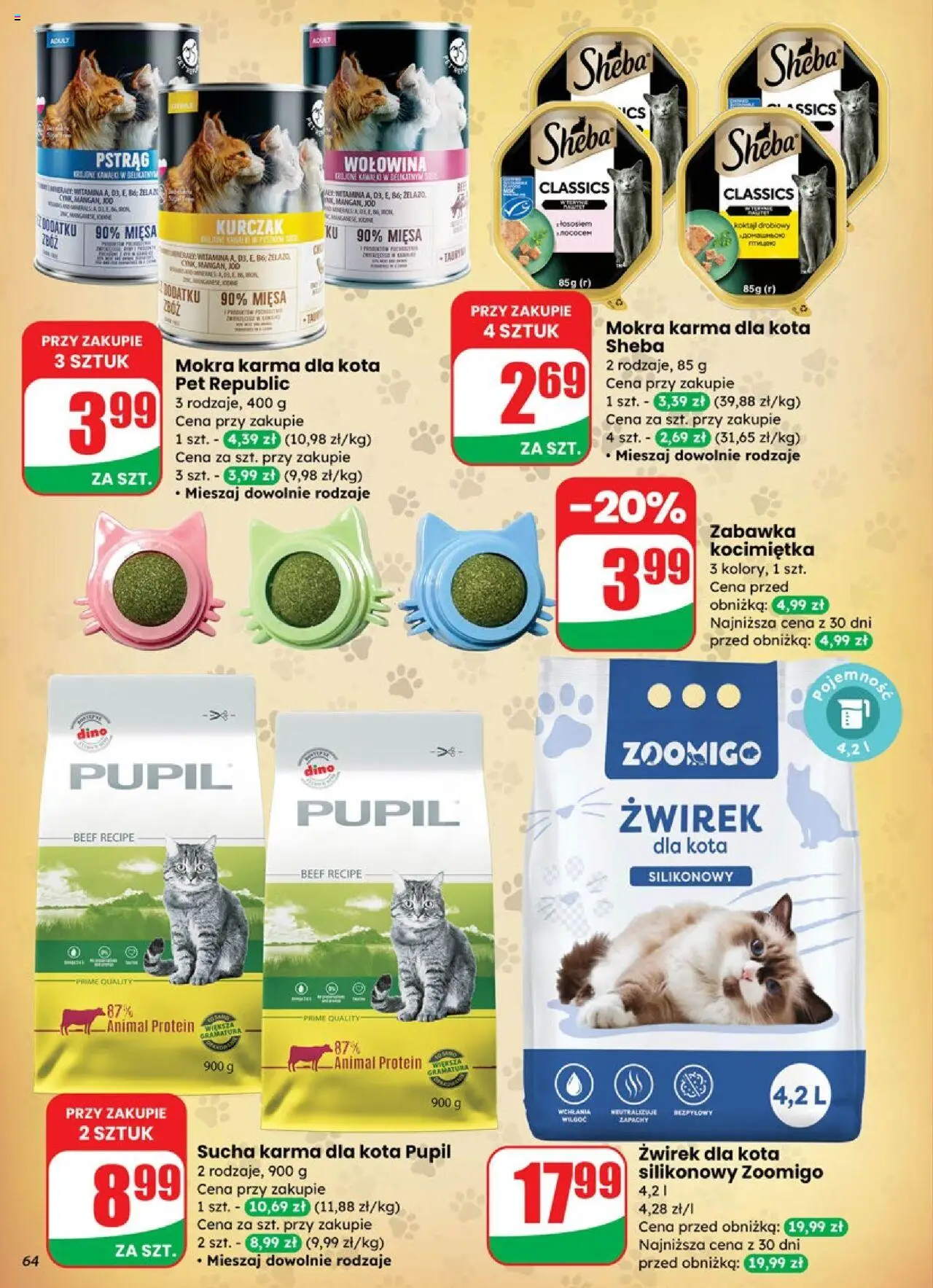 Dino Gazetka od 17.09.2025 | Strona: 64 | Produkty: Kurczak, Żwirek dla kota, Żelazo, Pstrąg
