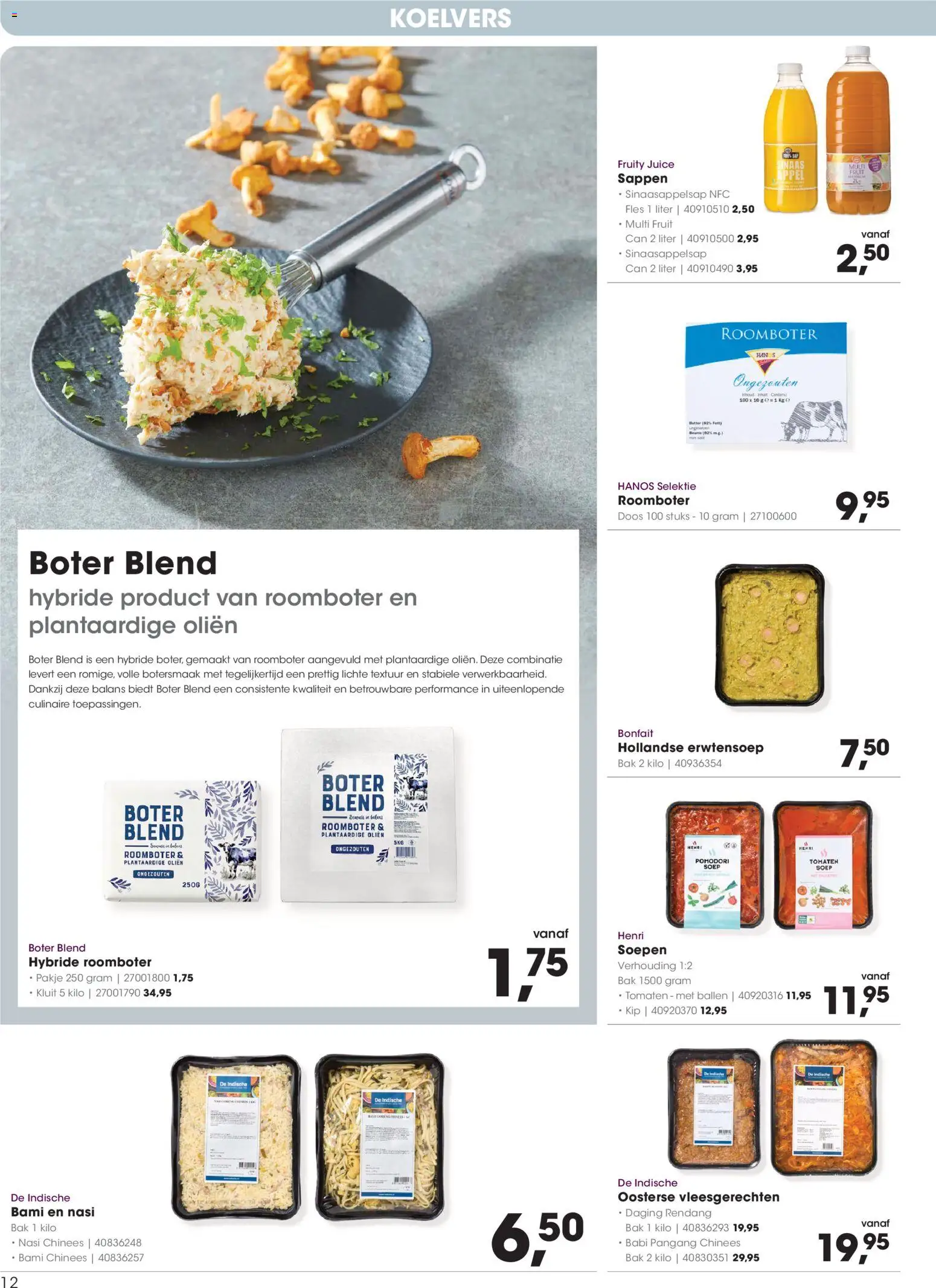 {H1} | Pagina: 12 | Producten: Boter, Tomaten, Oliën, Fruit