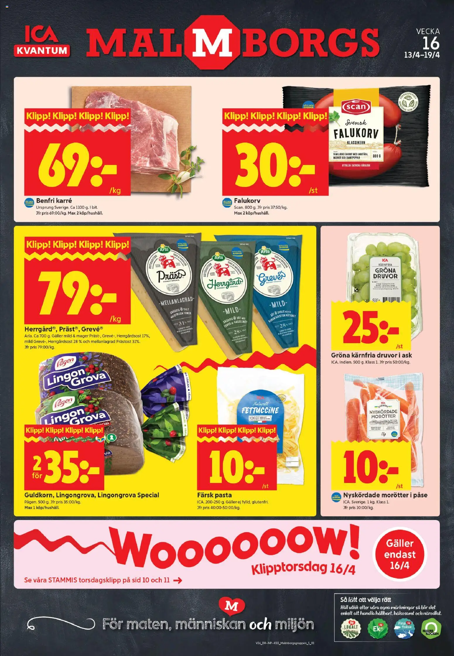 ICA Kvantum reklamblad aktuell från 13.04.2026 | Sida: 1