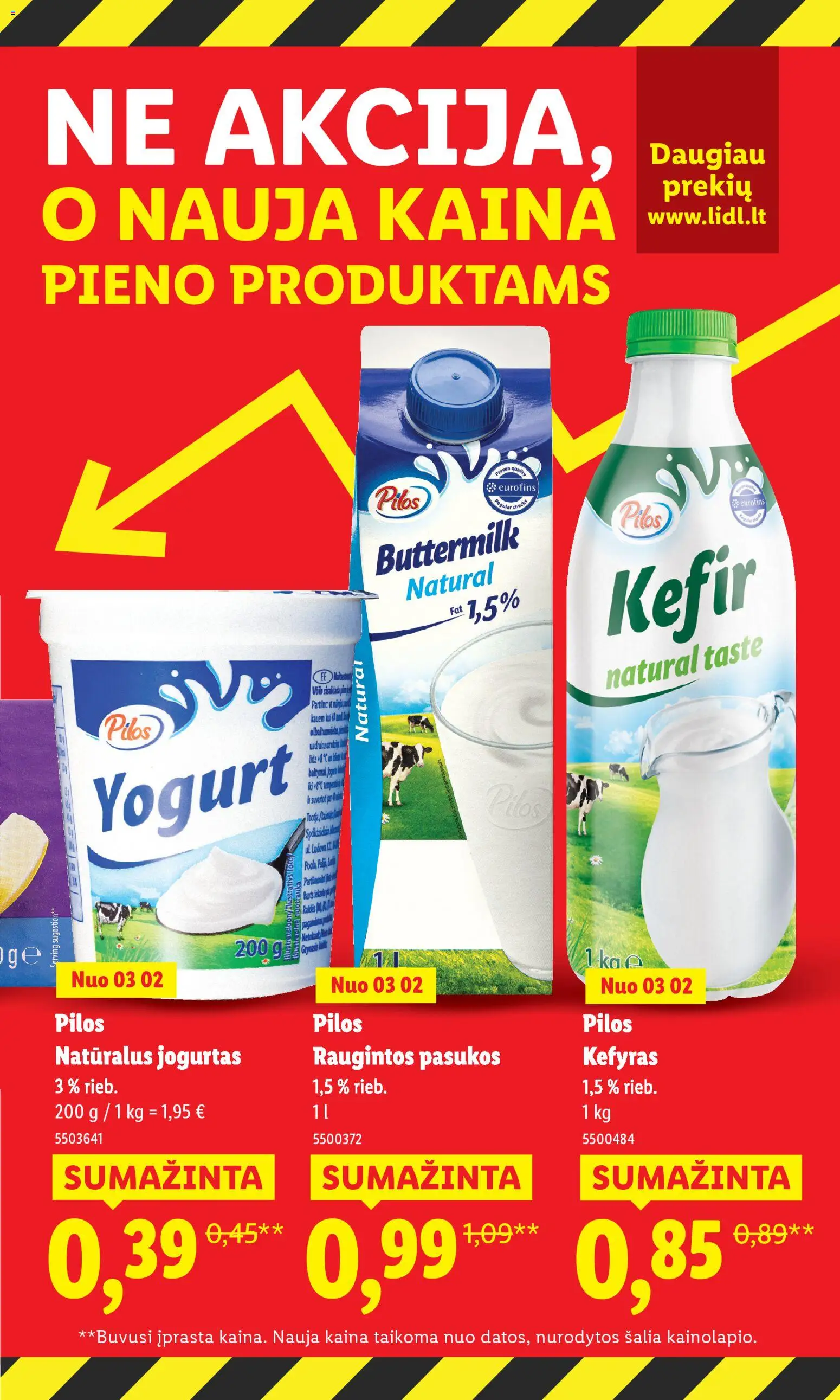LIDL akcijos nuo 02.03.2026 | Puslapis: 5 | Prekių: Jogurtas