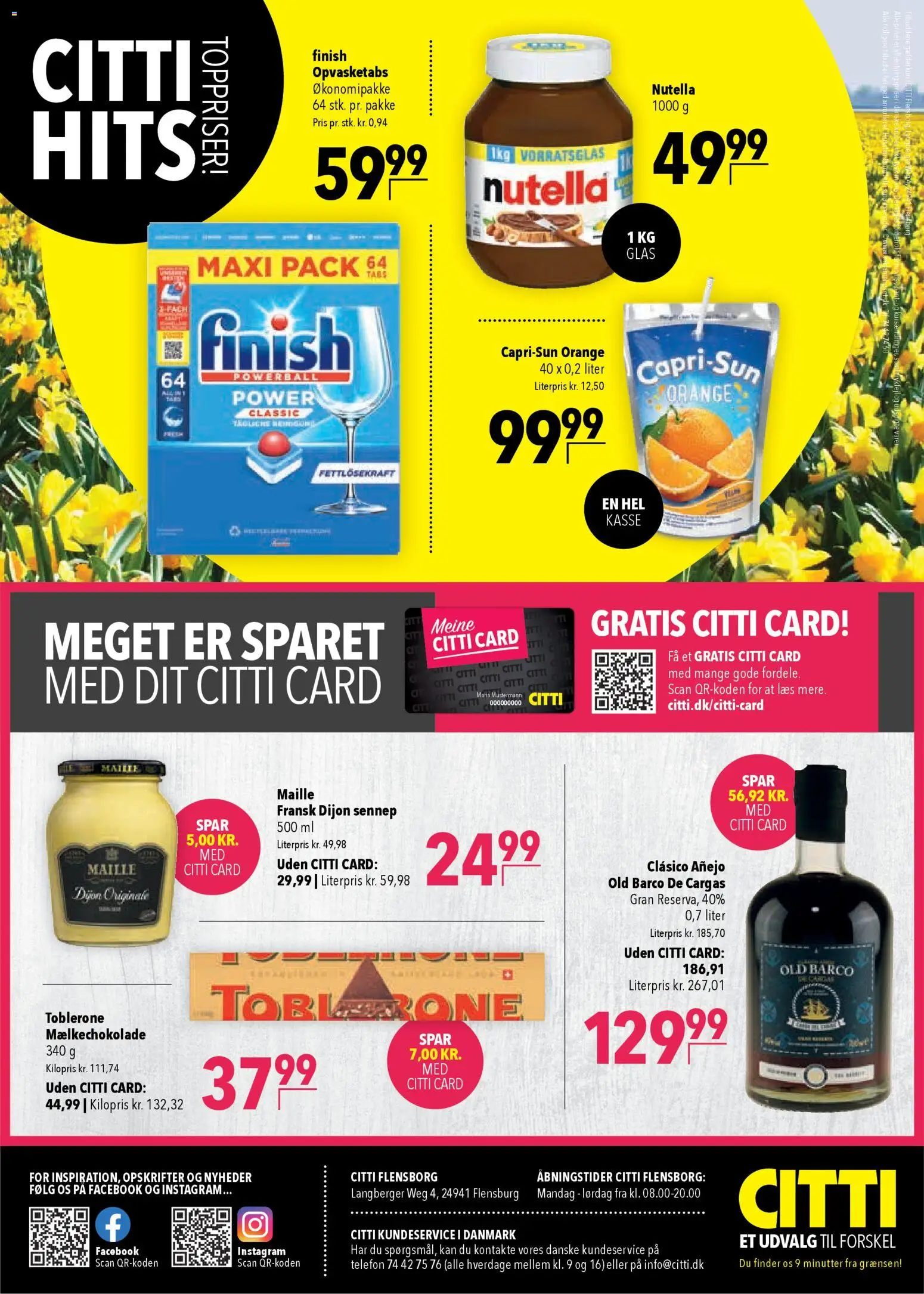 CITTI Markt Dänemark-Werbung – gültig ab 25.02.2026 | Seite: 16 | Produkte: Orangen, Finish, Nutella, Telefon