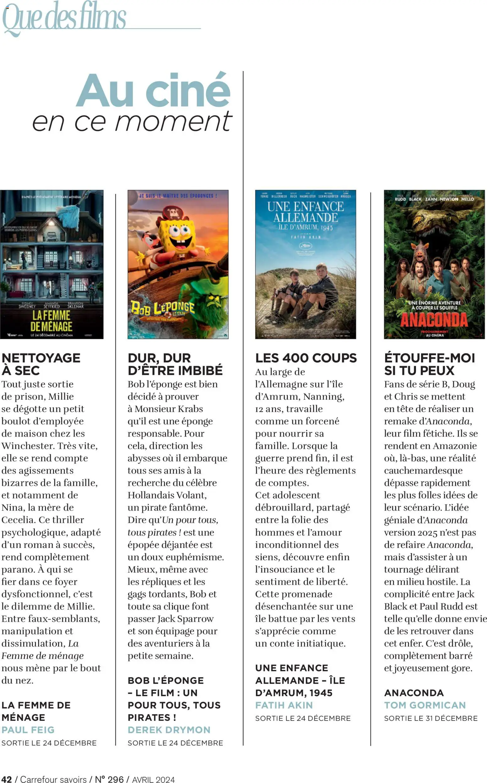 {H1} | Page: 42 | Produits: Mais, Eponge, Bob