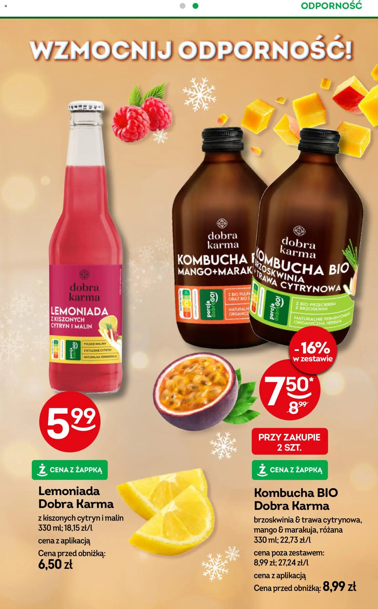 Żabka Gazetka od 30.12.2025 | Strona: 49 | Produkty: Brzoskwinia, Cytryny, Herbata, Kombucha