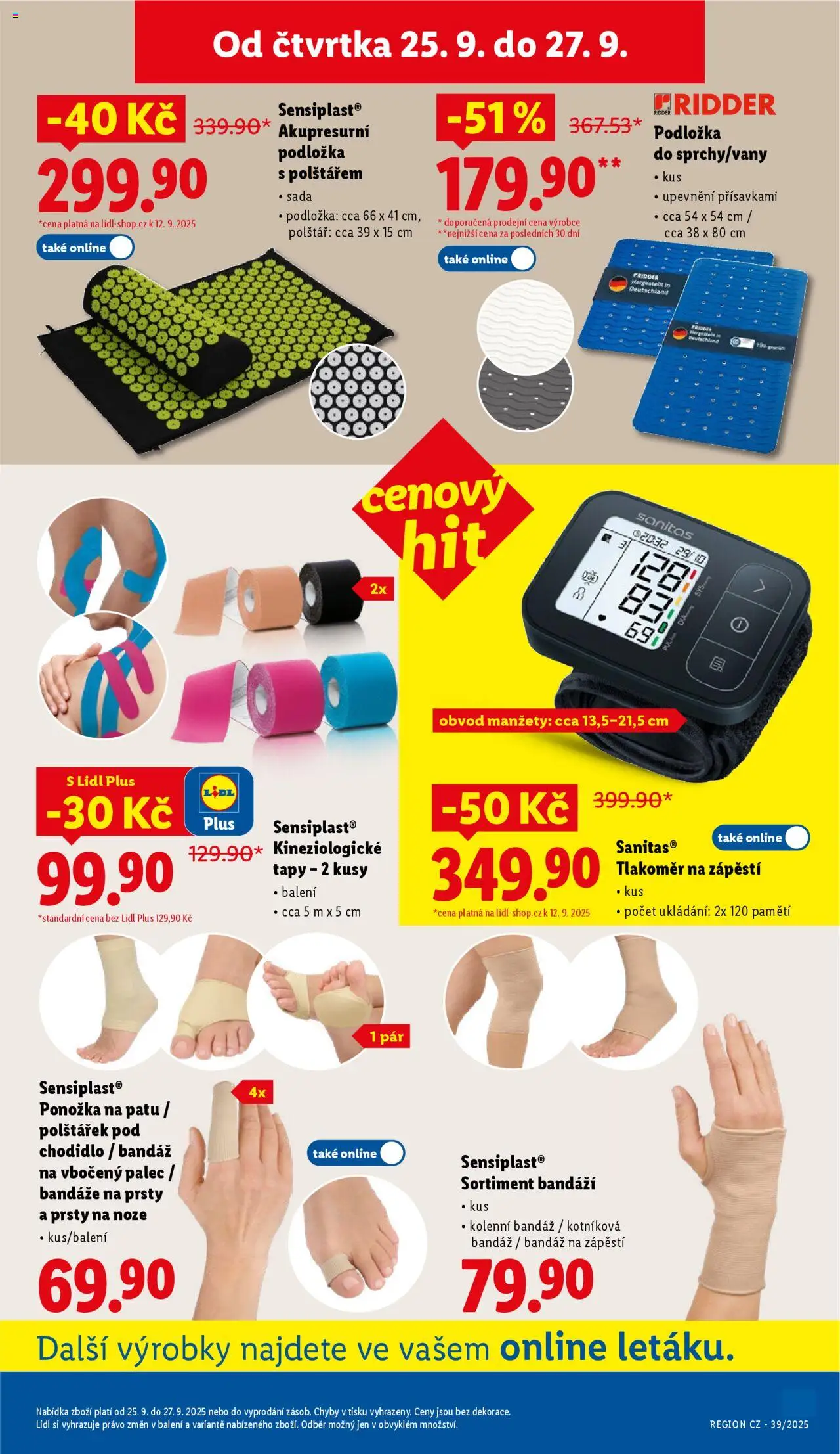 Lidl leták - Spotřební zboží od 22.09.2025 | Strana: 33 | Produkty: Monitor, Sensiplast, Tlakoměr, Polštář