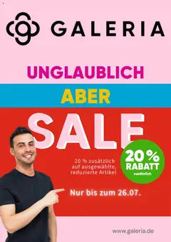 Galeria Karstadt Kaufhof Prospekt 	 gültig ab dem 17.07.2025