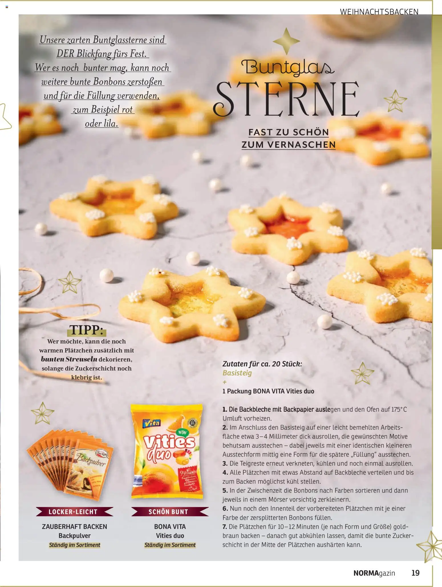 Norma NORMAgazin November/Dezember 2025 – gültig ab 01.11.2025 | Seite: 19 | Produkte: Ofen, Zucker