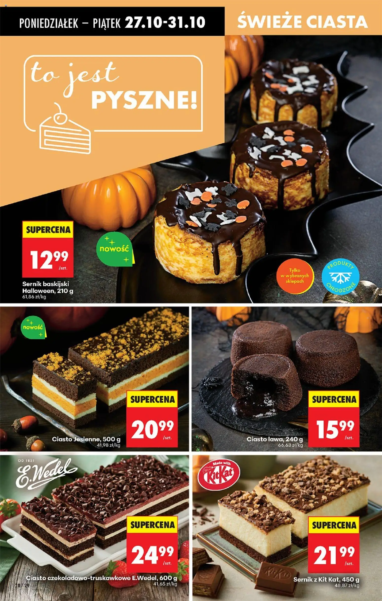 Biedronka gazetka od 27.10.2025 | Strona: 34 | Produkty: Ciasto