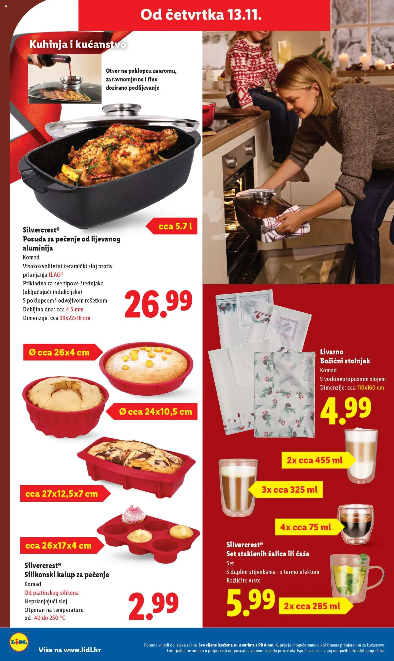 Lidl katalog | vrijedi od 13.11.2025 | Stranica: 18 | Proizvodi: Stolnjak, Pan, Kuhinja, Šalica