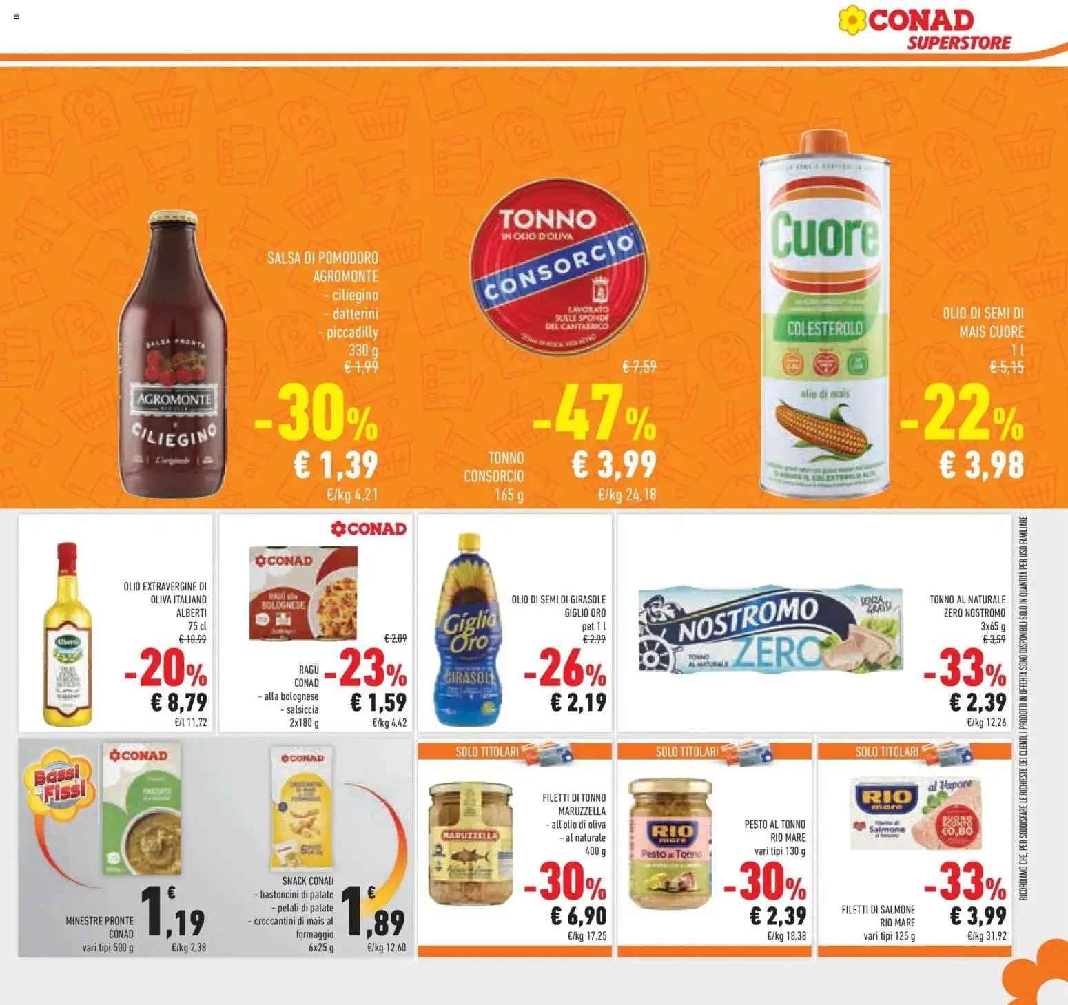 Volantino Conad del 07.01.2026 | Pagina: 17 | Prodotti: Pomodoro, Salsiccia, Ragú, Tonno