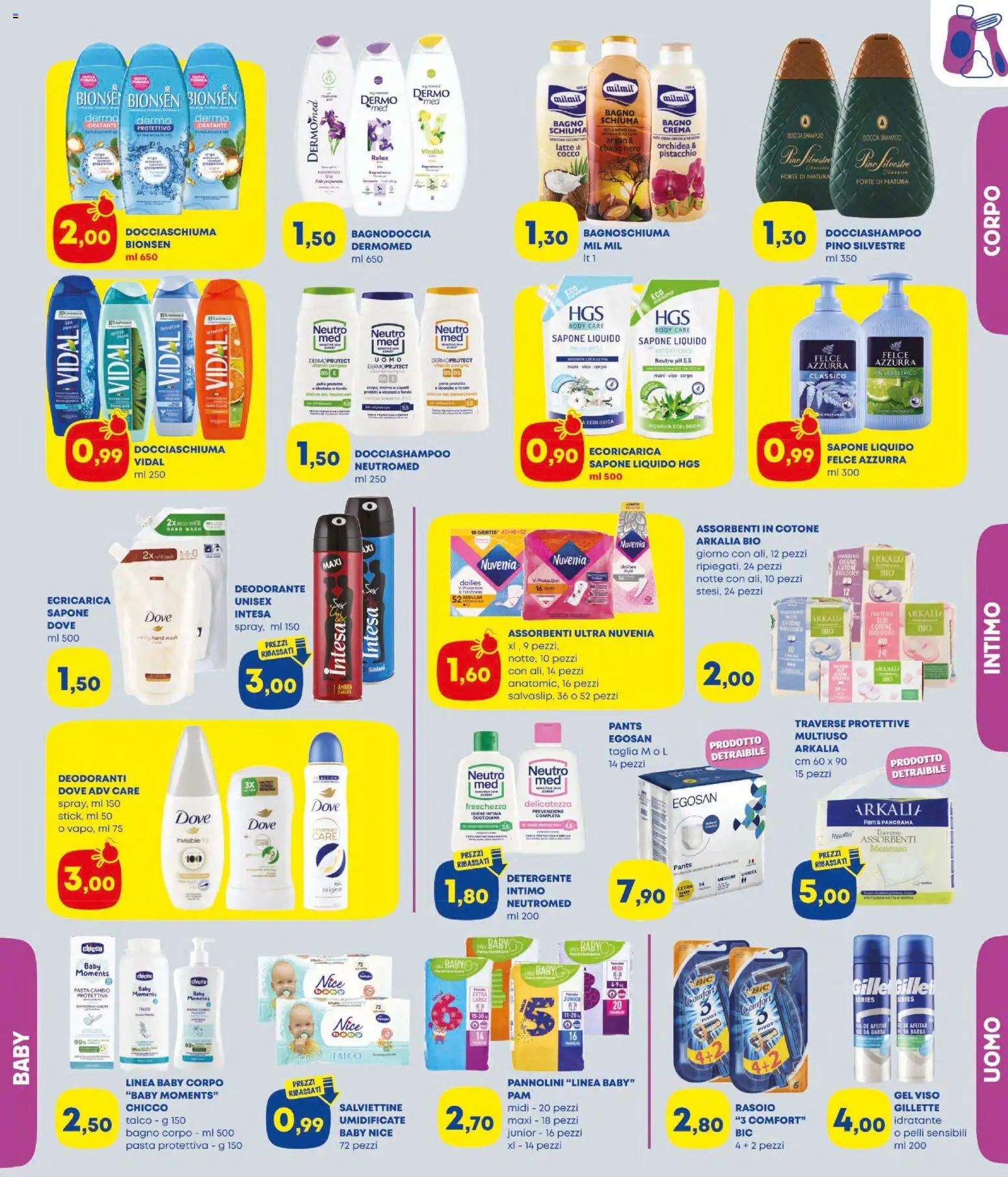 Volantino Panorama del 29.01.2026 | Pagina: 3 | Prodotti: Deodorante, Talco, Latte, Cocco