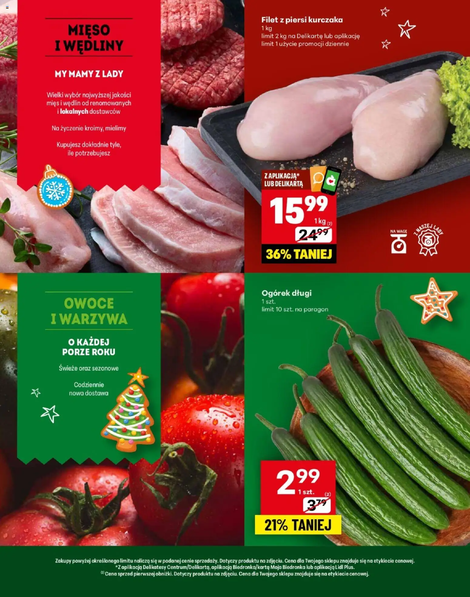 Delikatesy Centrum Gazetka - Waksmund Otwarcie od 11.12.2025 | Strona: 2 | Produkty: Mięso, Delikatesy, Warzywa, Owoce