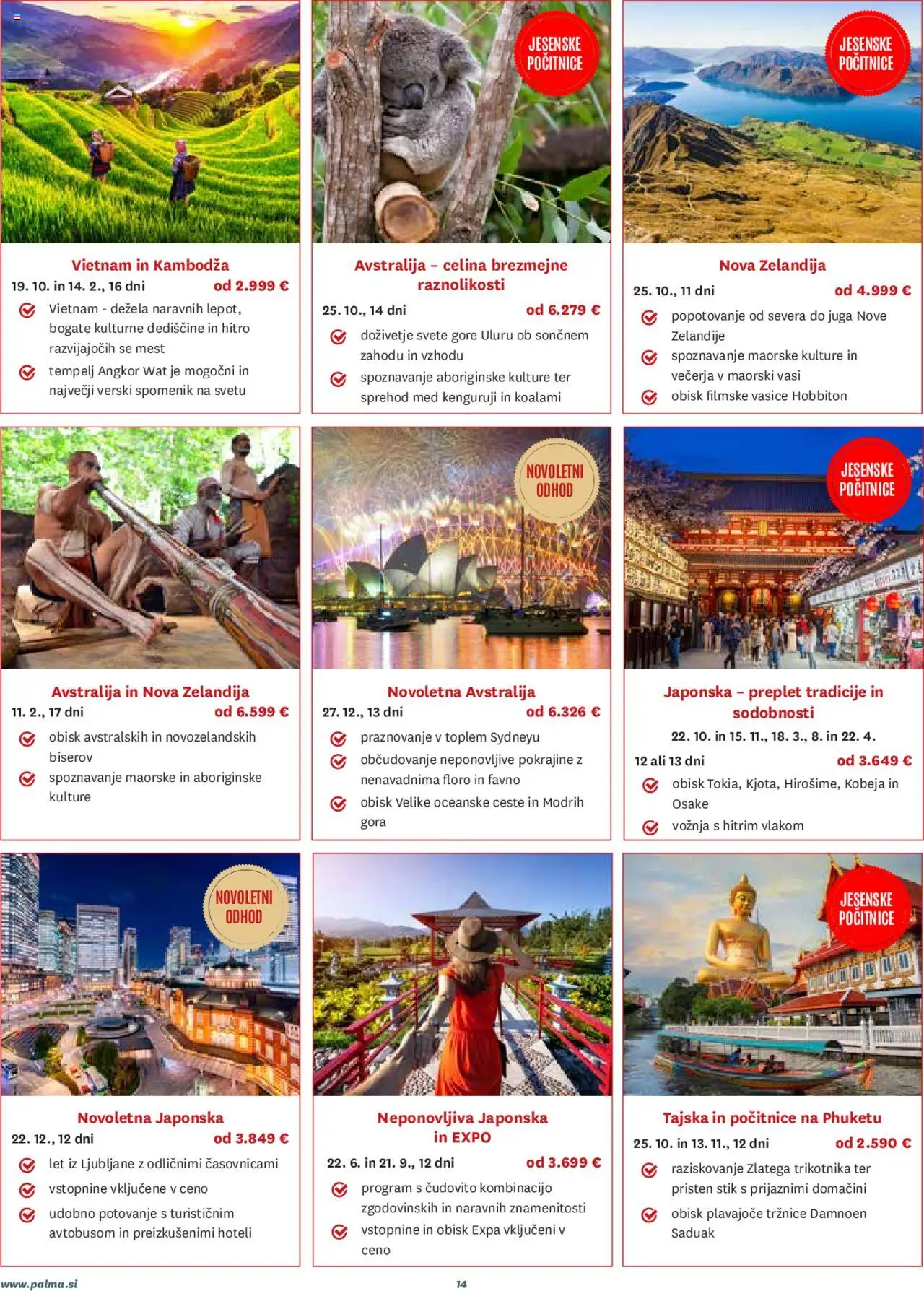 Palma katalog potovanja osrečujejo │ velja od 01.08.2025 | Stran: 14