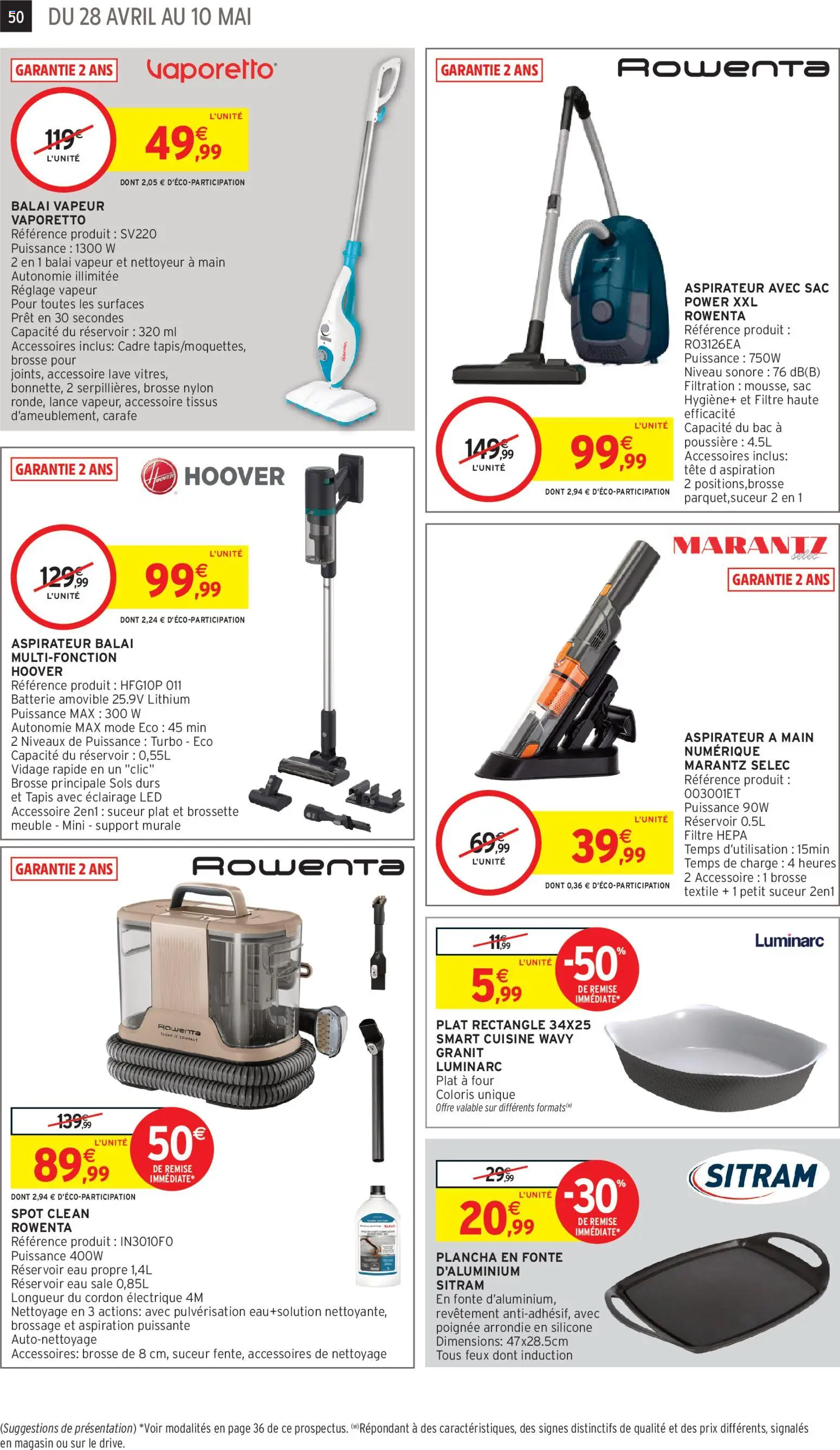 {H1} | Page: 42 | Produits: Plancha, Four, Balai, Tapis