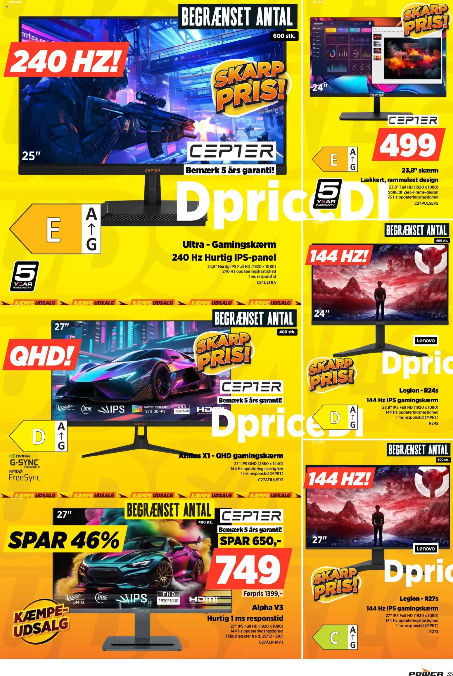 Power tilbudsavis – gyldig fra 16.01.2026 | Side: 35 | Produkter: Skærm
