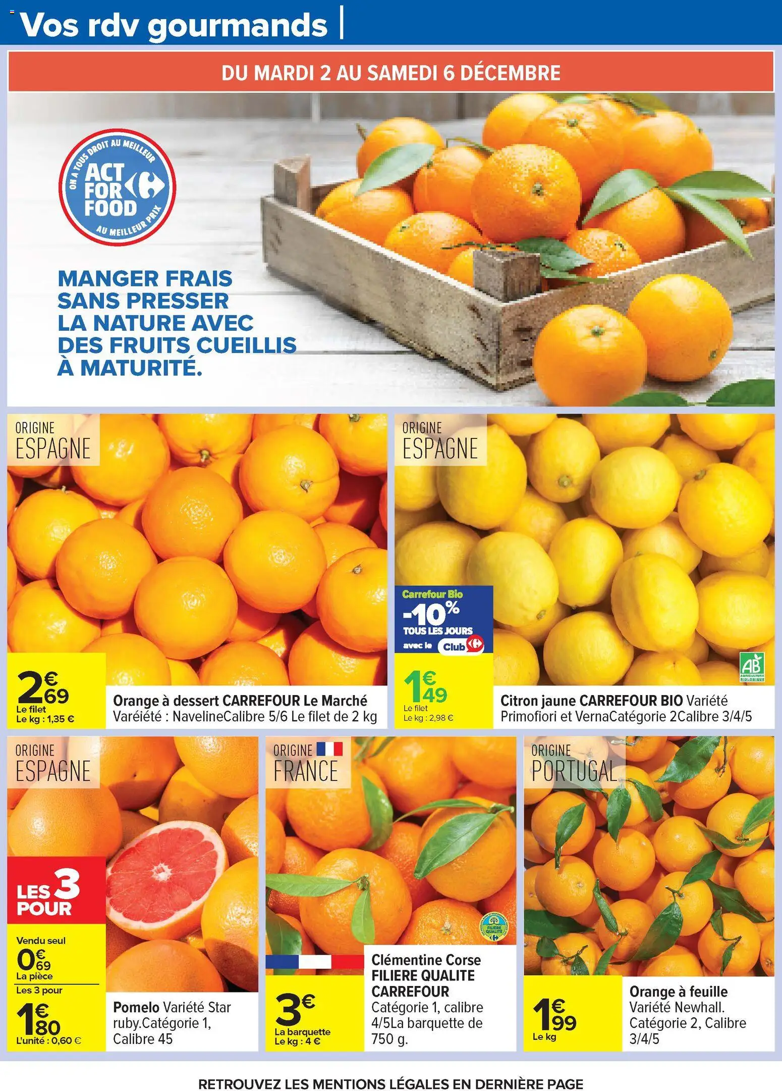 {H1} | Page: 40 | Produits: Citron, Clémentine, Orange