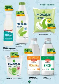 Близенько акції дійснийкції з 20.04.2026 | Сторінка: 17 | Товари: Сметана, Ряжанка, Кефір