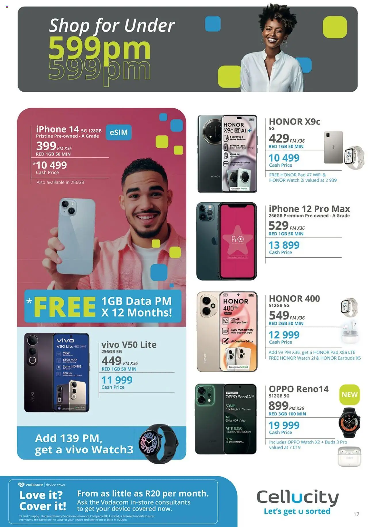 New Cellucity catalogue – valid from 09.09.2025 | Page: 17 | Products: Data, Camera, Battery, Water