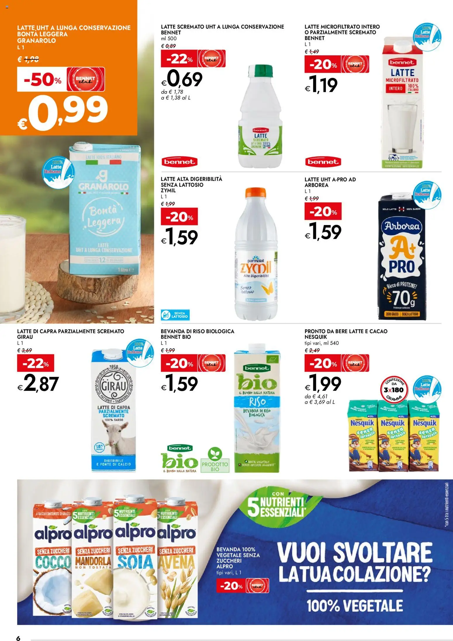 Volantino bennet del 19.02.2026 | Pagina: 6 | Prodotti: Riso, Cocco, Cacao, Bevanda di riso