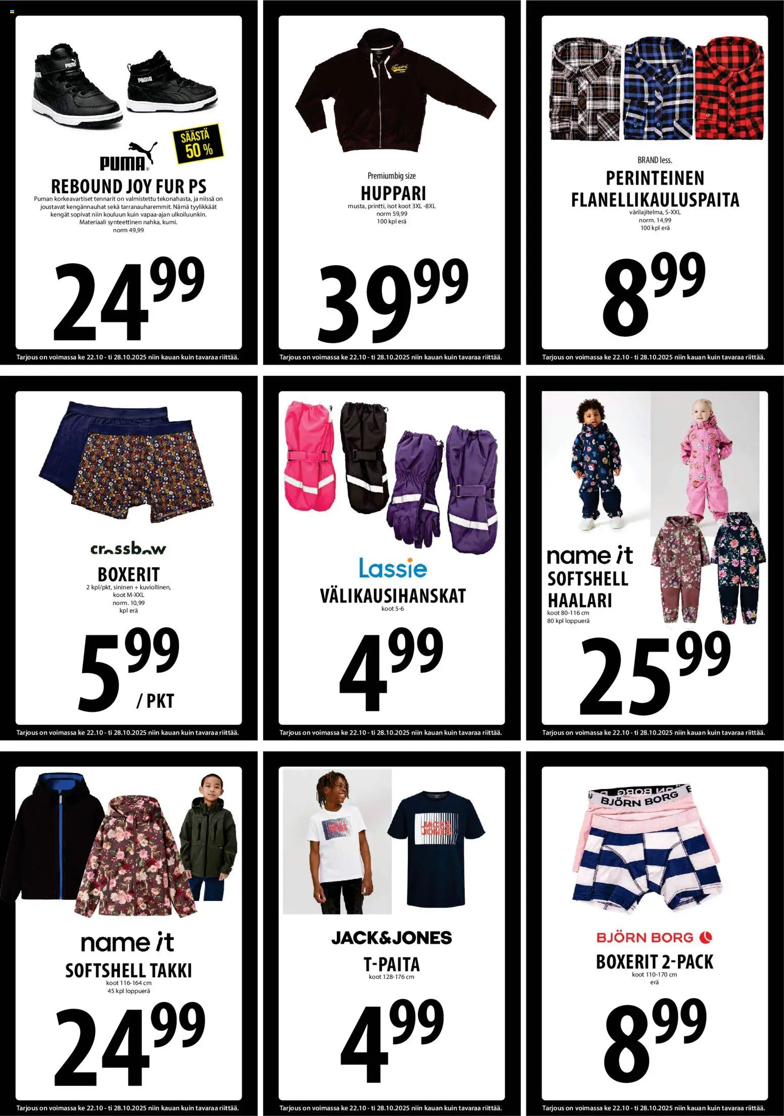 Tuuri tarjoukset – voimassa 22.10.2025 alkaen | Sivu: 17 | Tuotteet: Kengännauhat, Huppari, Takki, Haalari