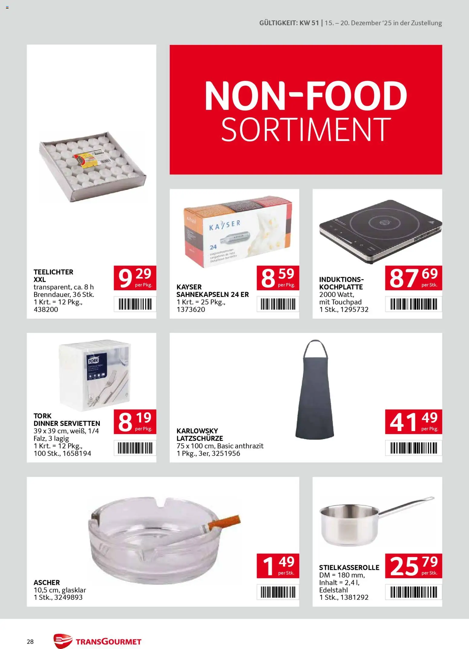 Transgourmet Zustellaktion gültig ab 15.12.2025 | Seite: 28