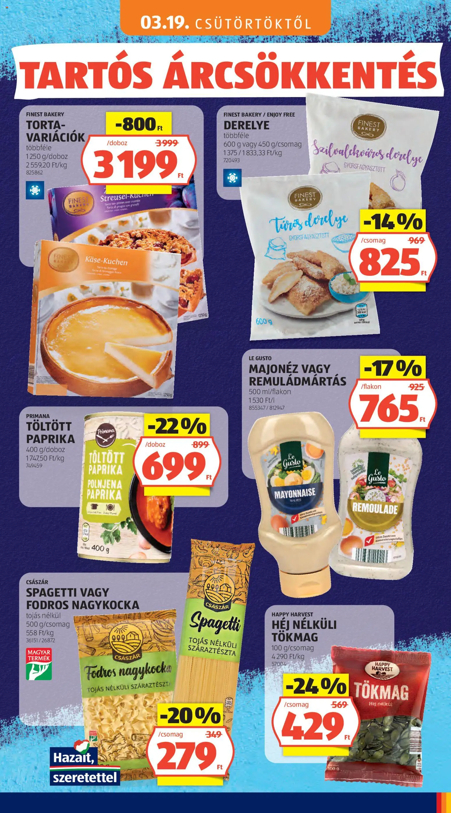 Aldi akciós ujság - amely érvényes a következő dátumtól: 09.04.2026 | Oldal: 5 | Termékek: Remuládmártás, Tojás, Száraztészta, Majonéz