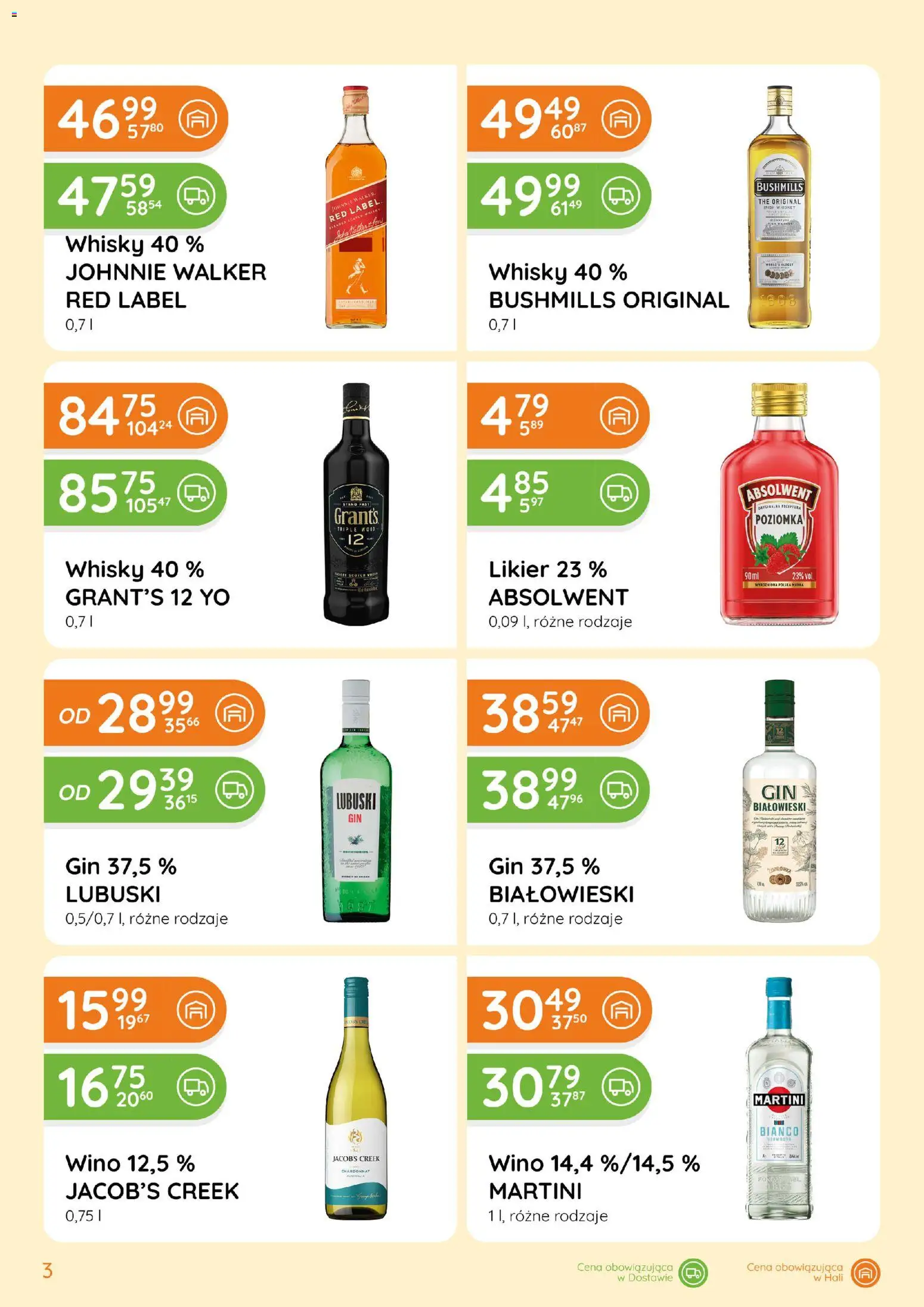 Eurocash gazetka - Ofensywa Alkoholowa od 01.03.2026 | Strona: 3 | Produkty: Wino, Gin, Whisky, Martini Bianco