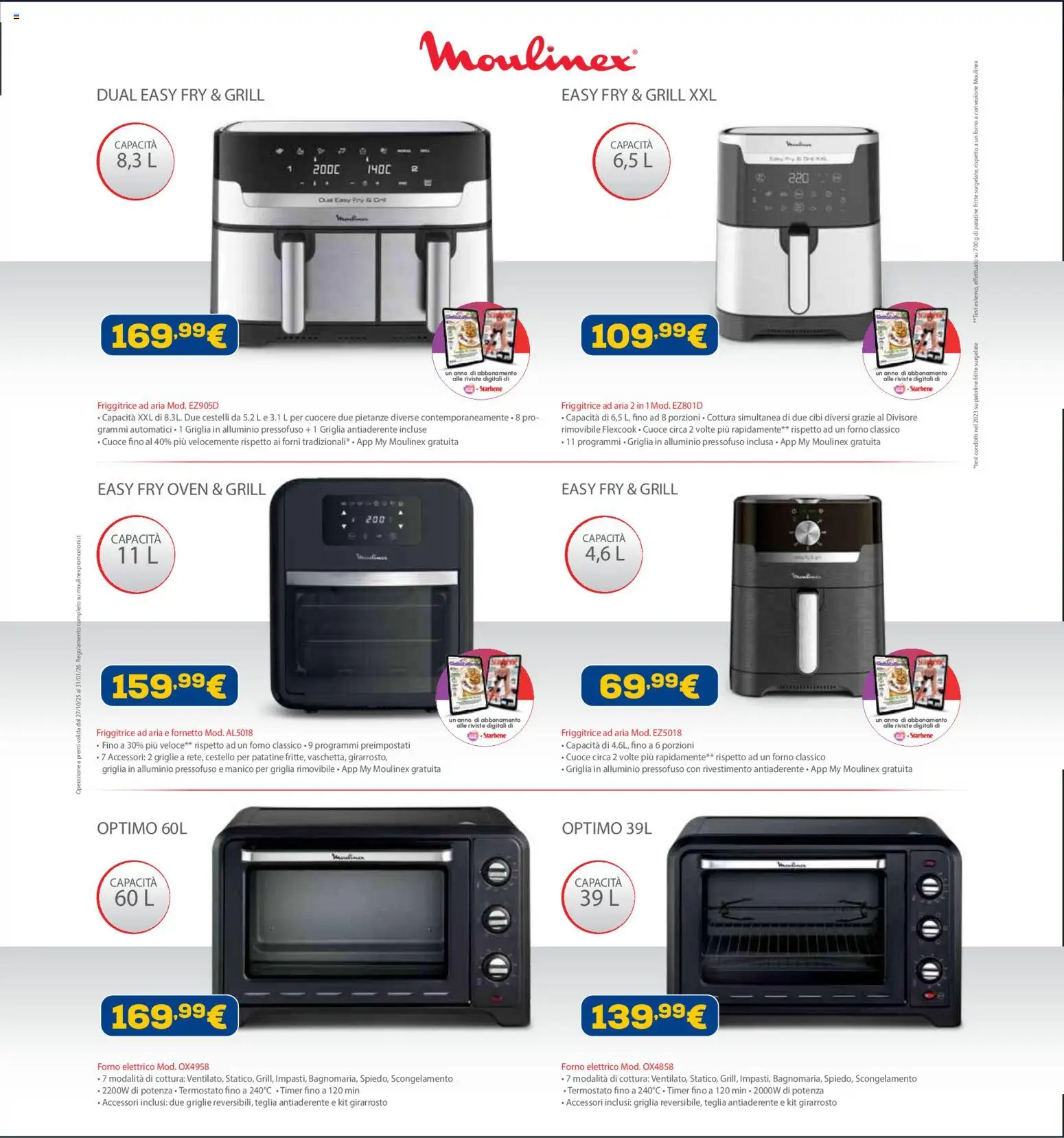 Volantino Euronics del 12.12.2025 | Pagina: 36 | Prodotti: Friggitrice ad aria, Patatine, Friggitrice, Forno elettrico