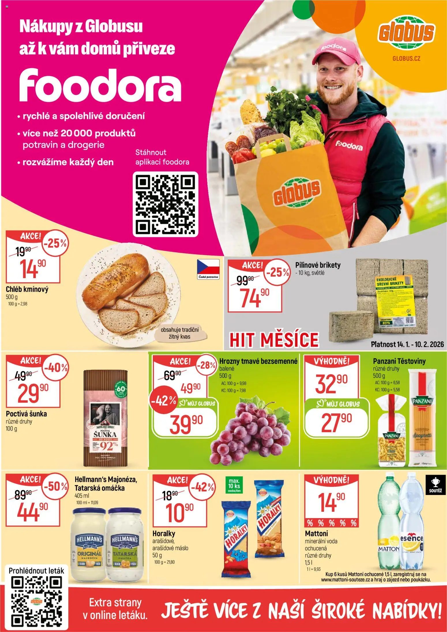 Globus leták - Praha-Štěrboholy od 14.01.2026 | Strana: 2 | Produkty: Globus, Máslo, Hellmann's, Drogerie