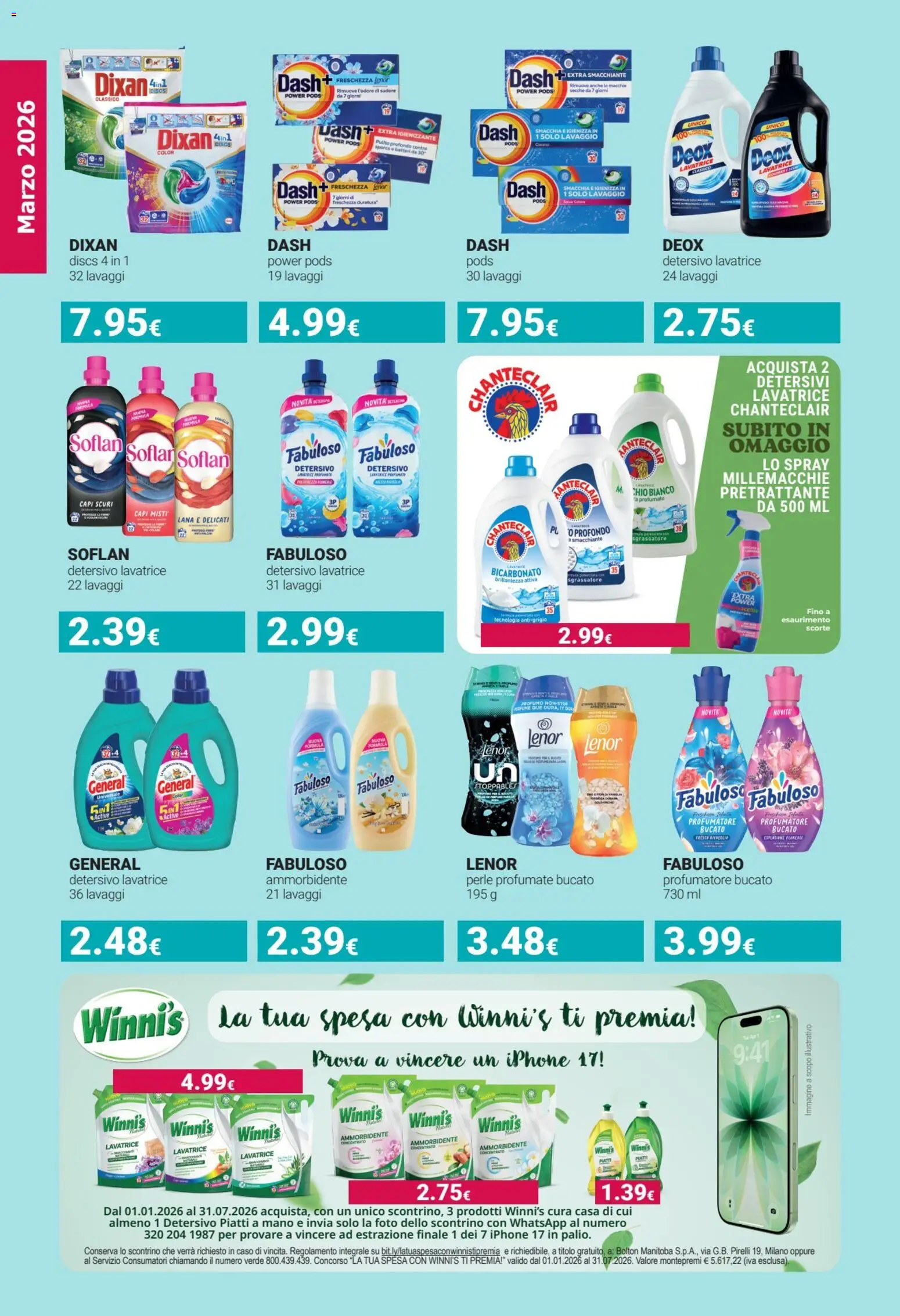 Volantino Tigotà del 01.03.2026 | Pagina: 18 | Prodotti: Iphone, Bicarbonato, Sgrassatore, Lavatrice