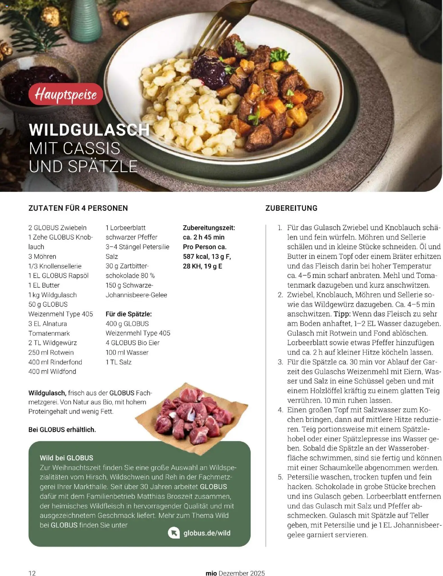 Globus Mio Magazin – gültig ab 01.12.2025 | Seite: 12 | Produkte: Öl, Rapsöl, Gulasch, Knoblauch