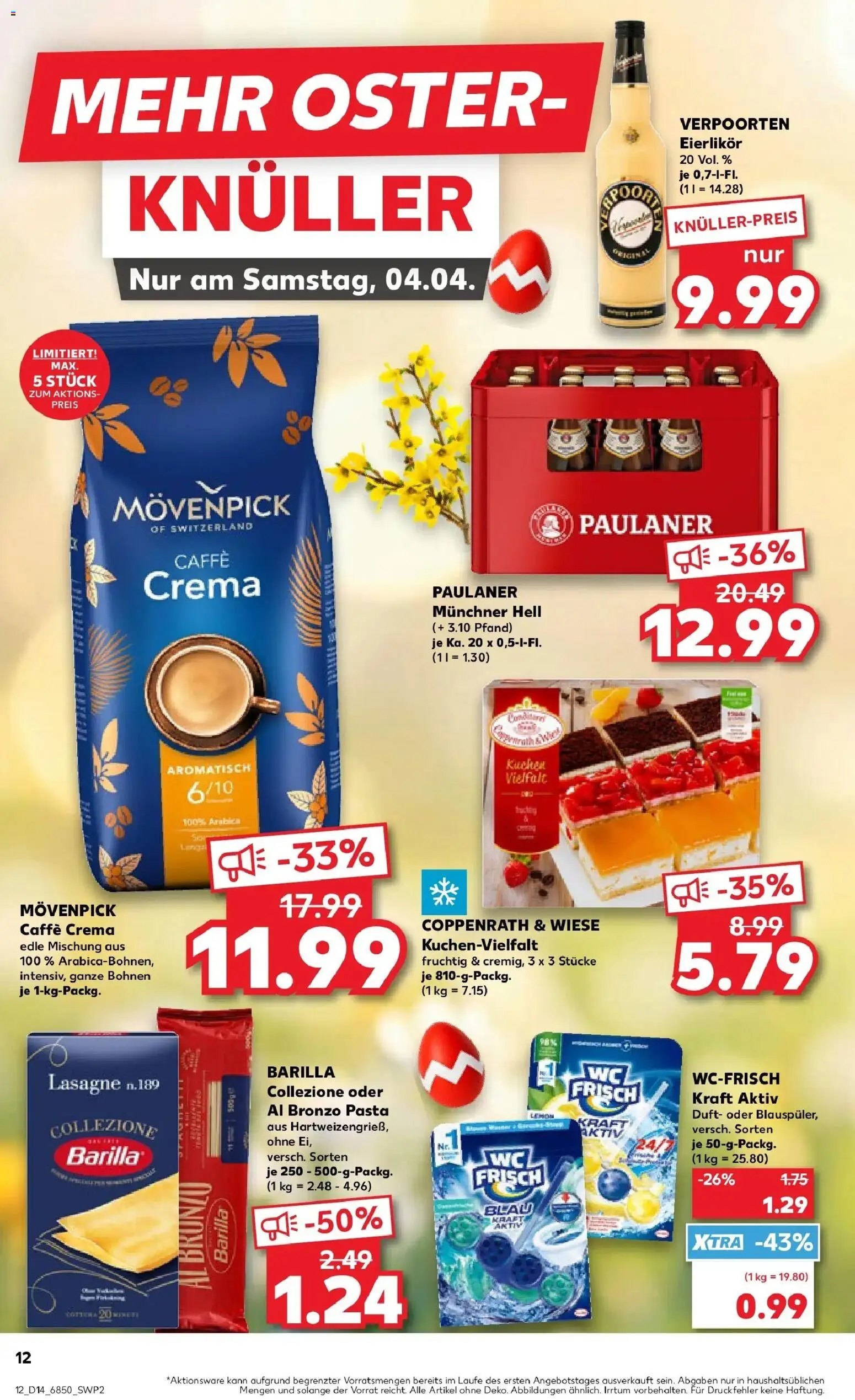 Kaufland Prospekt Pocking	 – gültig ab 02.04.2026 | Seite: 12 | Produkte: Barilla, Duft, Pasta, Paulaner