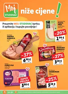 Katalog Studenac - Pregled kataloga iz trgovine Studenac, vrijedi od 25.03.2026 | Stranica: 2 | Proizvodi: Kranjska kobasica, Kobasica, Perutnina Ptuj, Pik Vrbovec