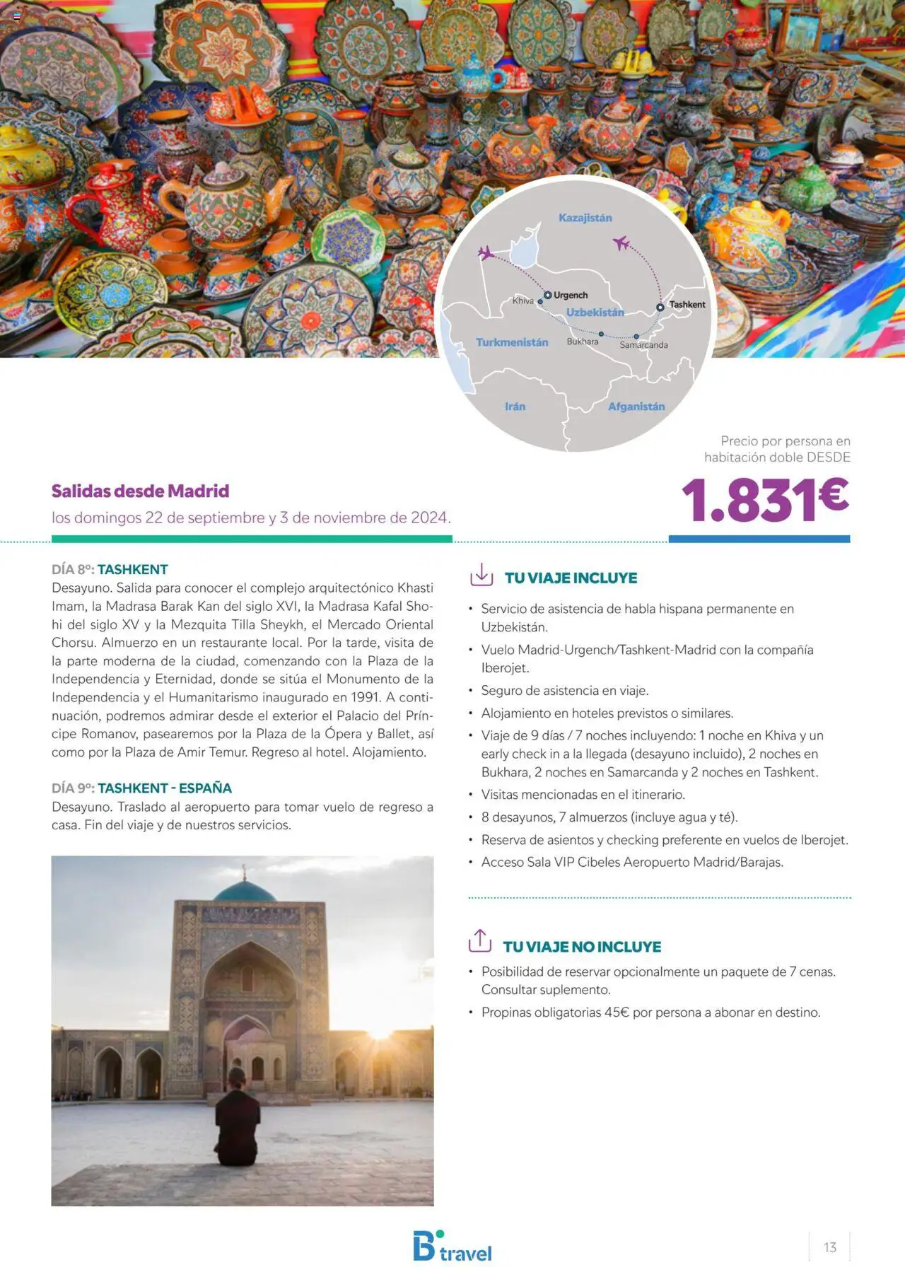 B the travel brand Uzbekistan │ válido desde el 28.05.2024 | Página: 13