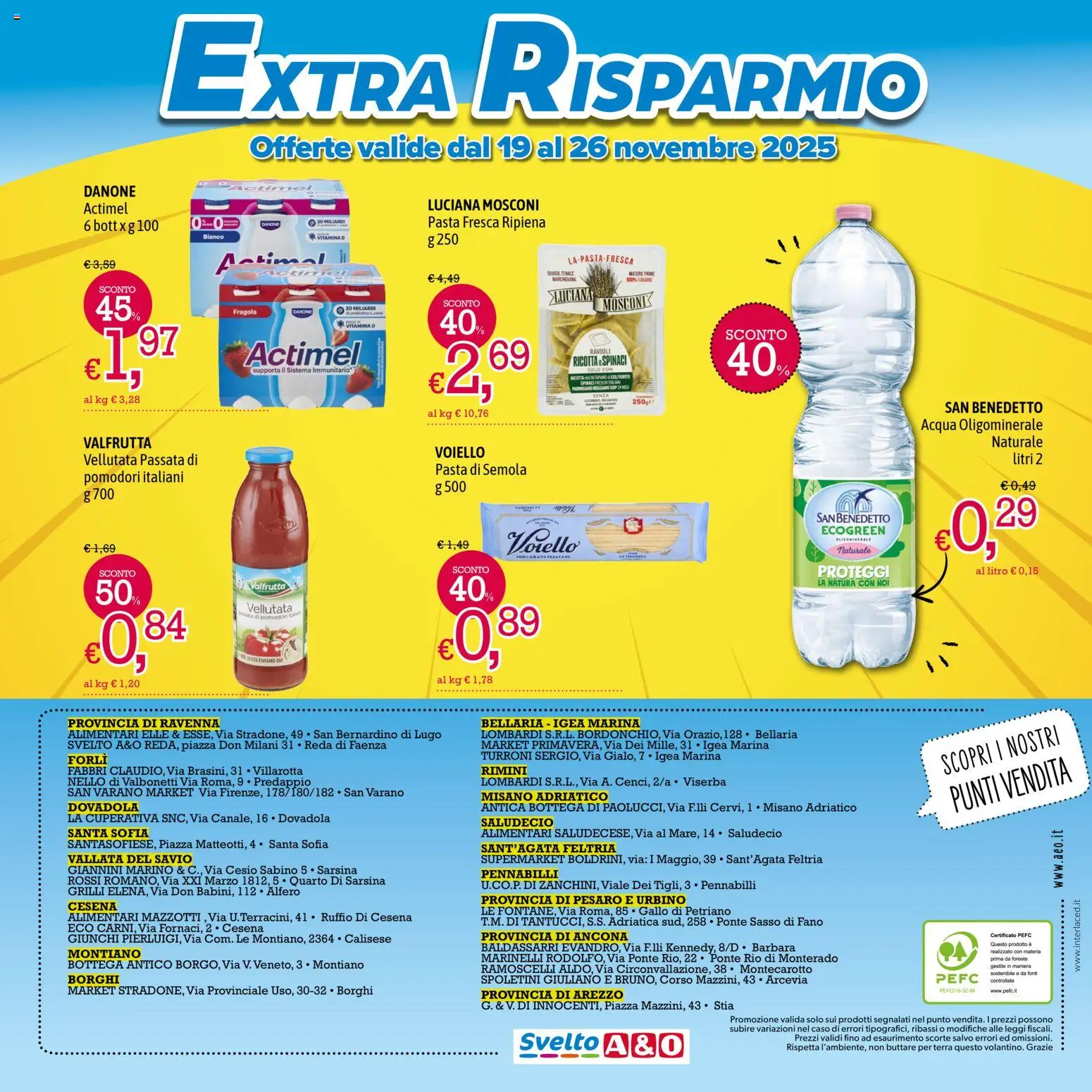Volantino A&O del 13.11.2025 | Pagina: 8 | Prodotti: Pomodori, Ravioli, Ricotta, Terra