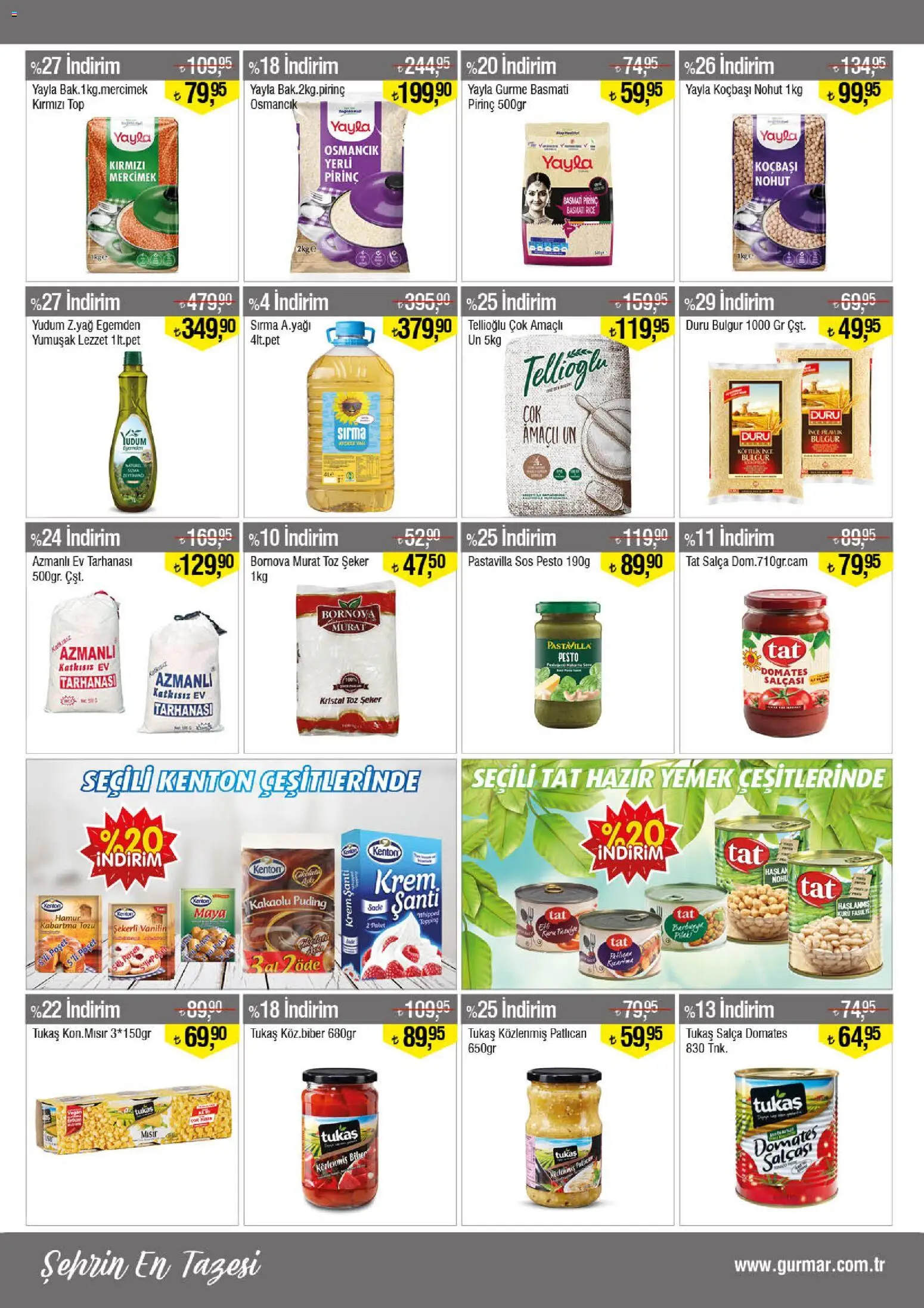 Gürmar Katalog - 15.04.2026 tarihinden itibaren geçerlidir | Sayfa: 7 | Ürünler: Domates, Pirinç, Şeker, Sos