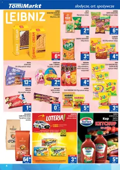 TomiMarkt Gazetka od 04.07.2025 | Strona: 4 | Produkty: Chipsy, Ketchup, Barbie, Żelki