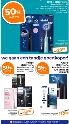 Trekpleister - Folder - Voorbeeld van een folder van Trekpleister, geldig van 30.12.2025 | Pagina: 29 | Producten: Tandenborstel, Elektrische tandenborstel