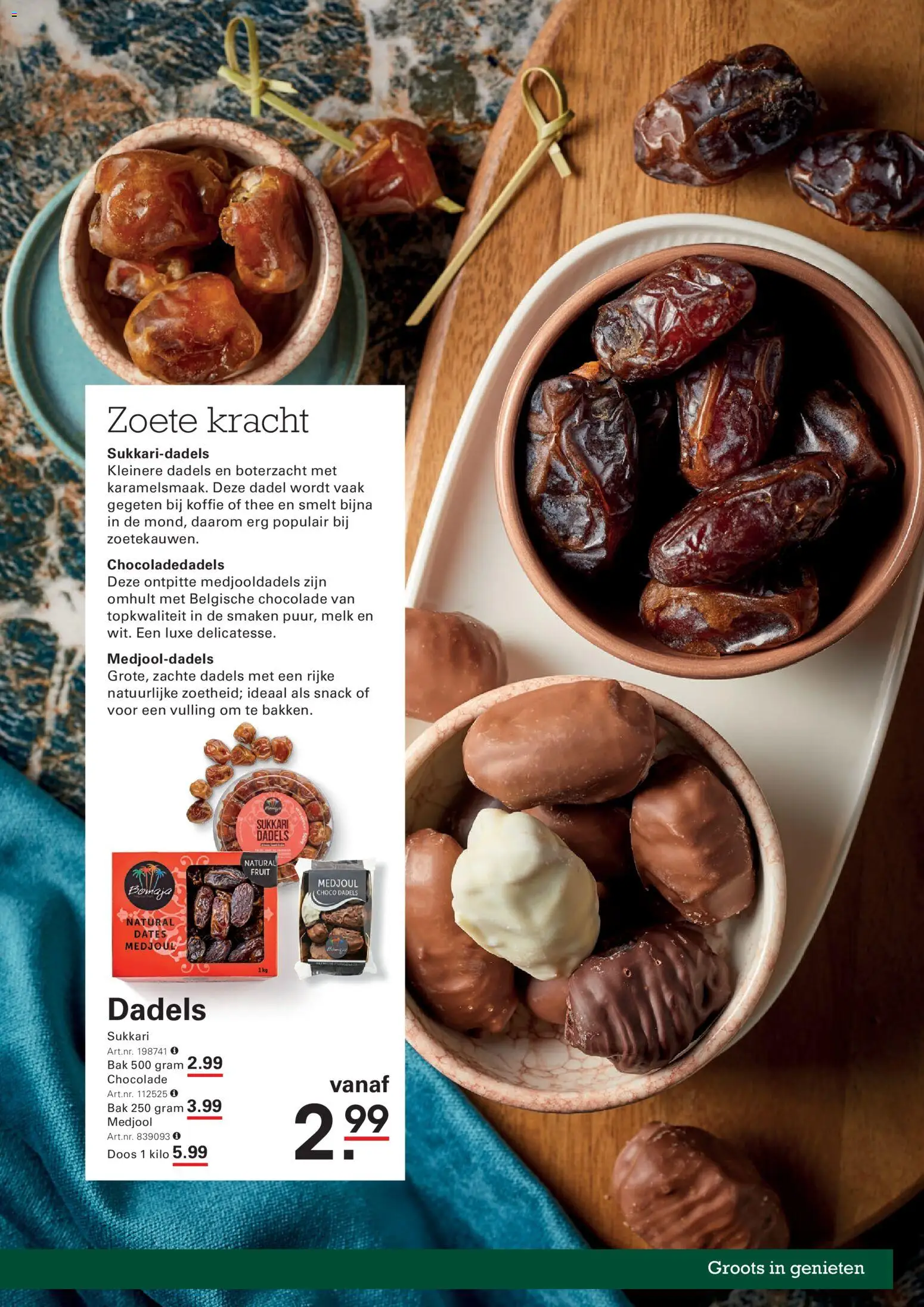 {H1} | Pagina: 29 | Producten: Koffie, Chocolade, Fruit, Dadels