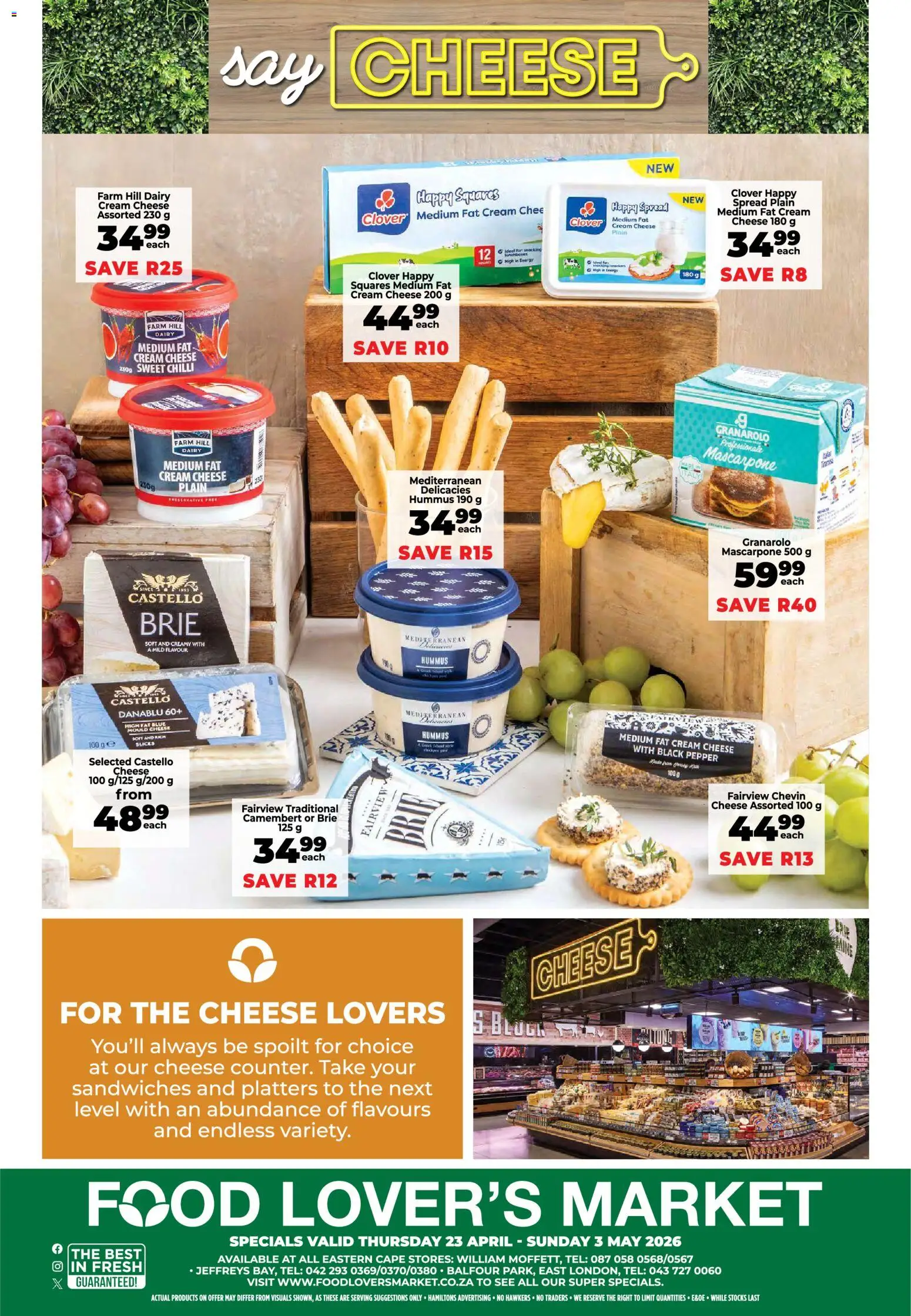 New Food Lover's Market catalogue – valid from 23.04.2026 | Page: 16 | Products: Cheese, Cream, Pepper, Chilli