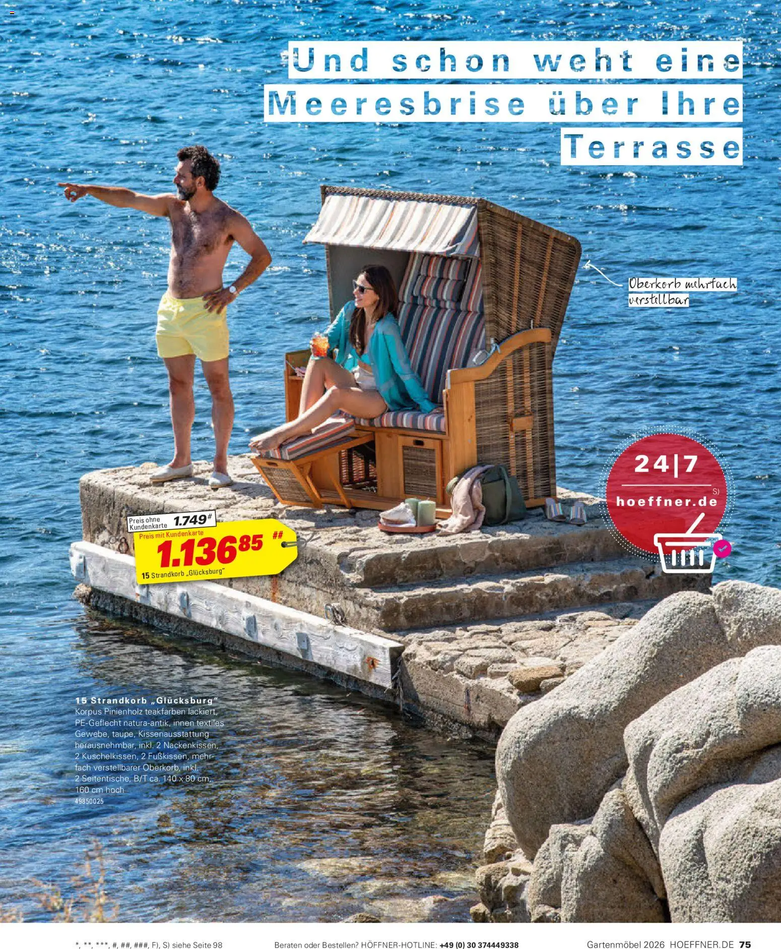 Höffner Prospekt Gartenmöbel – gültig ab 27.03.2026 | Seite: 75