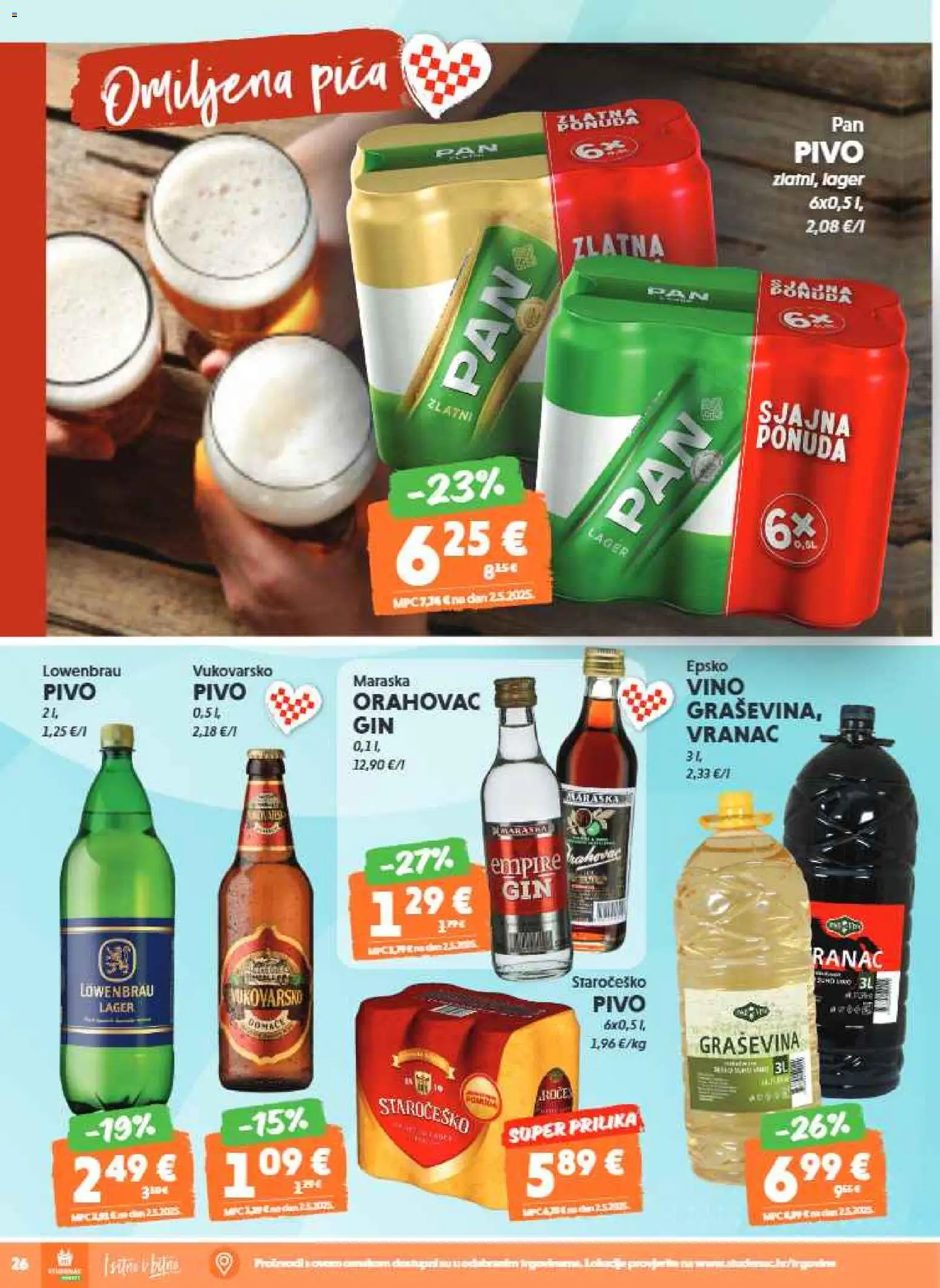 Studenac katalog | vrijedi od 04.02.2026 | Stranica: 26 | Proizvodi: Pica, Vino, Pivo