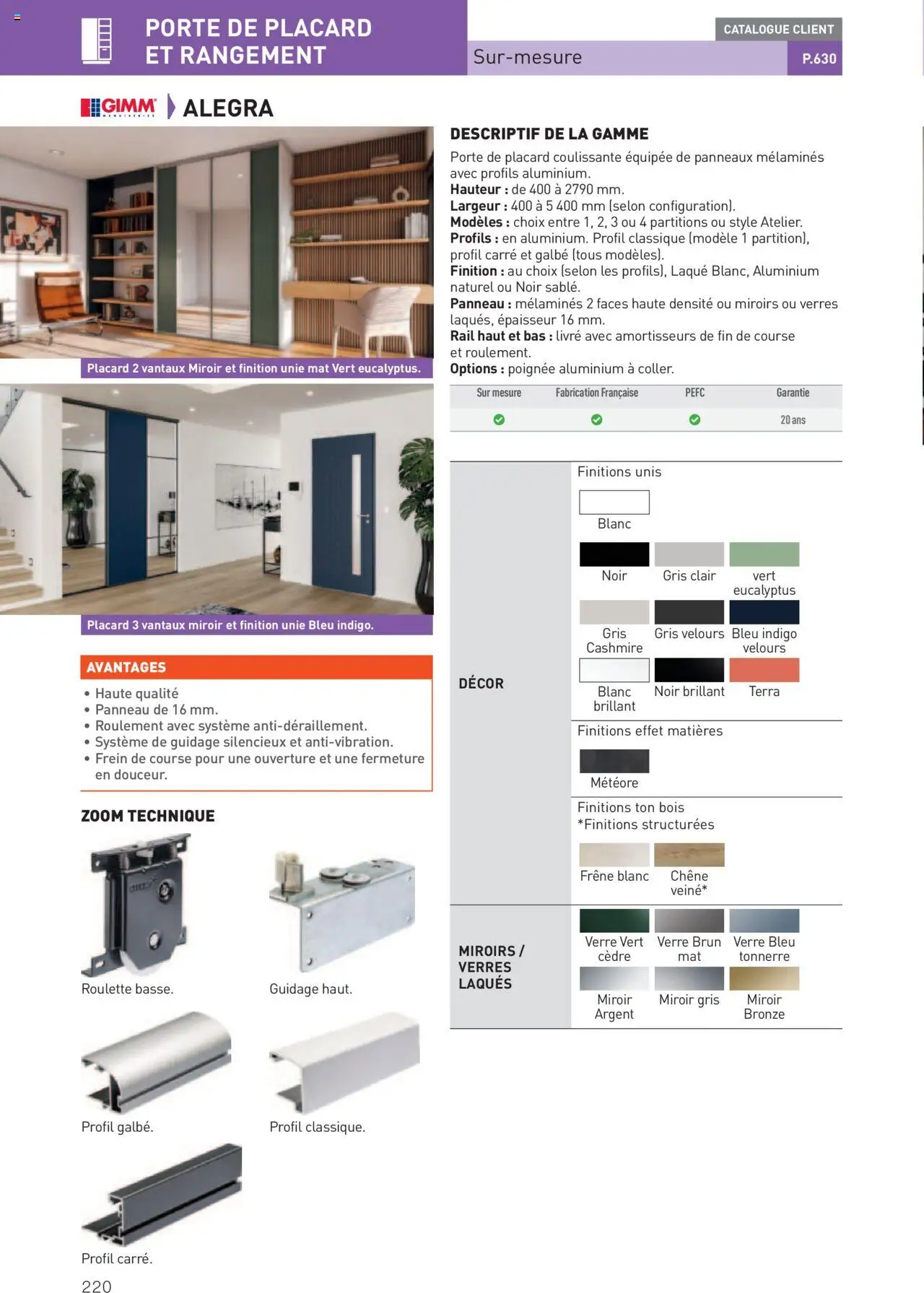  | Page: 220 | Produits: Porte, Laque, Miroir, Livre