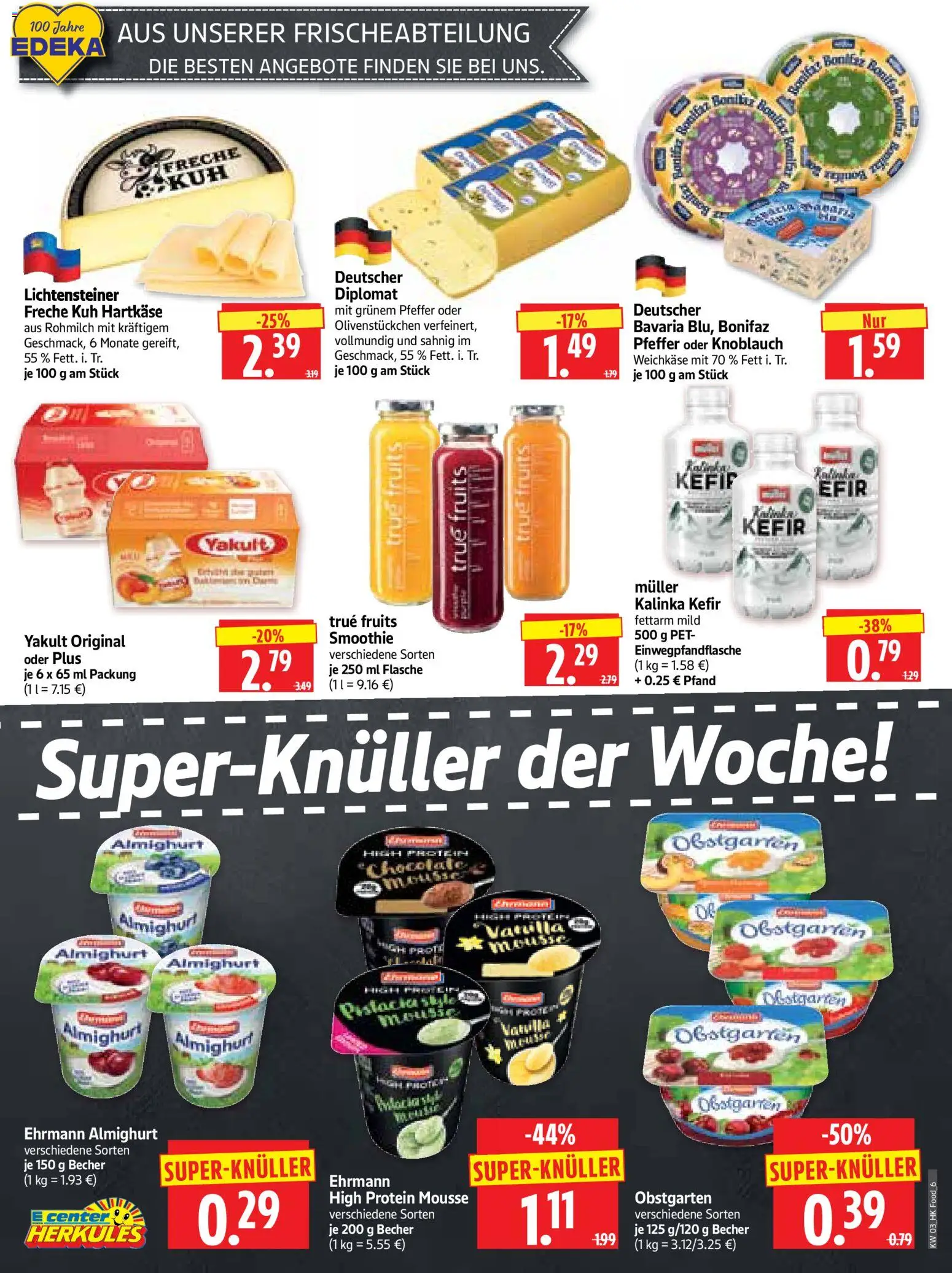 HERKULES Prospekt 	 – gültig ab 12.01.2026 | Seite: 6 | Produkte: Kefir, Ehrmann almighurt, Pfeffer, Knoblauch