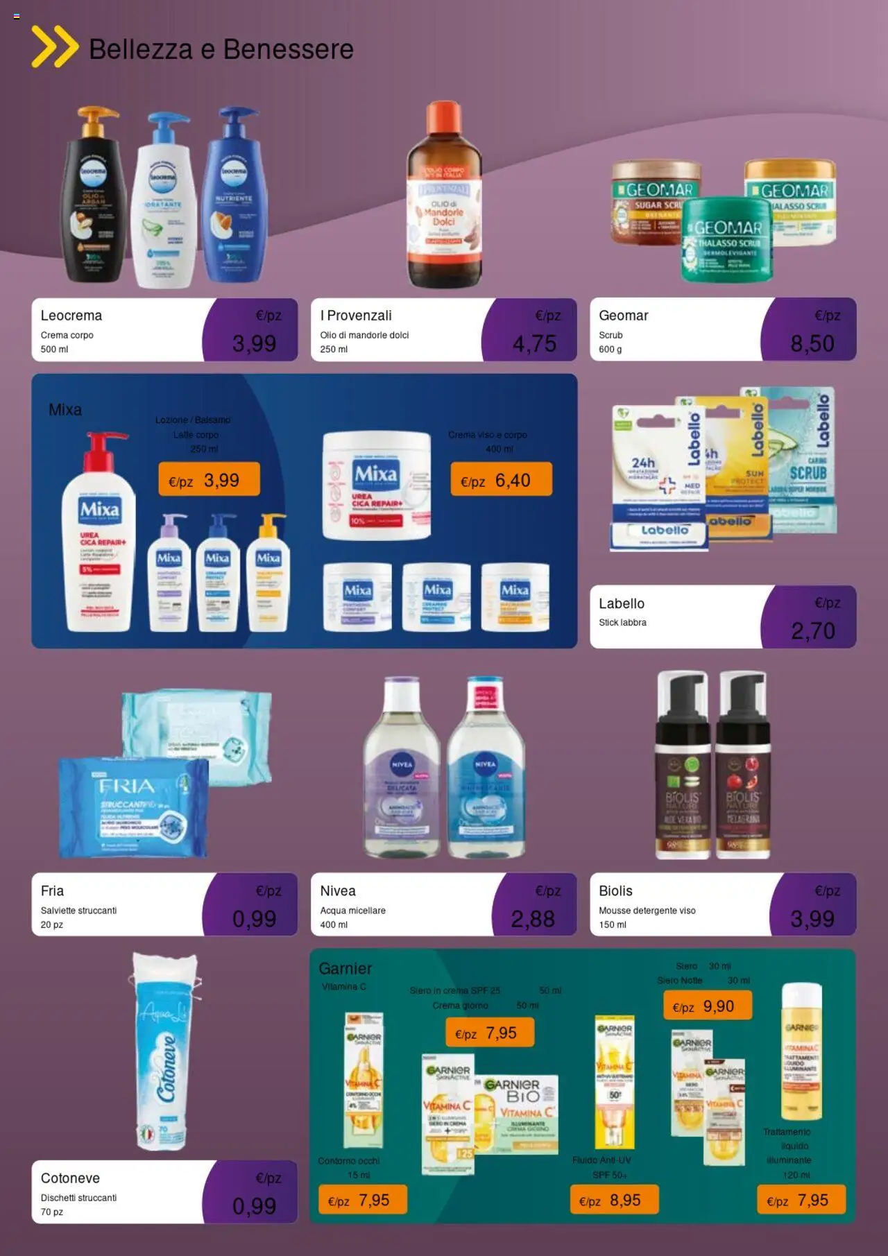 Volantino Acqua e Sapone del 01.08.2025 | Pagina: 11 | Prodotti: Balsamo, Acqua micellare, Scrub, Olio