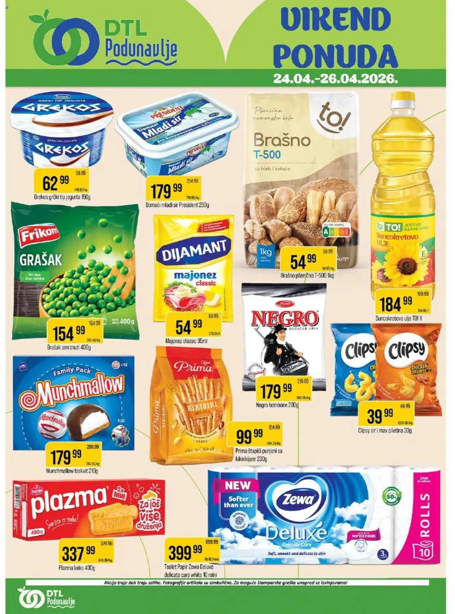 Podunavlje katalog - važi od 24.04.2026 | Strana: 1 | Proizvode: Munchmallow, Plazma, Ulje, Suncokretovo ulje