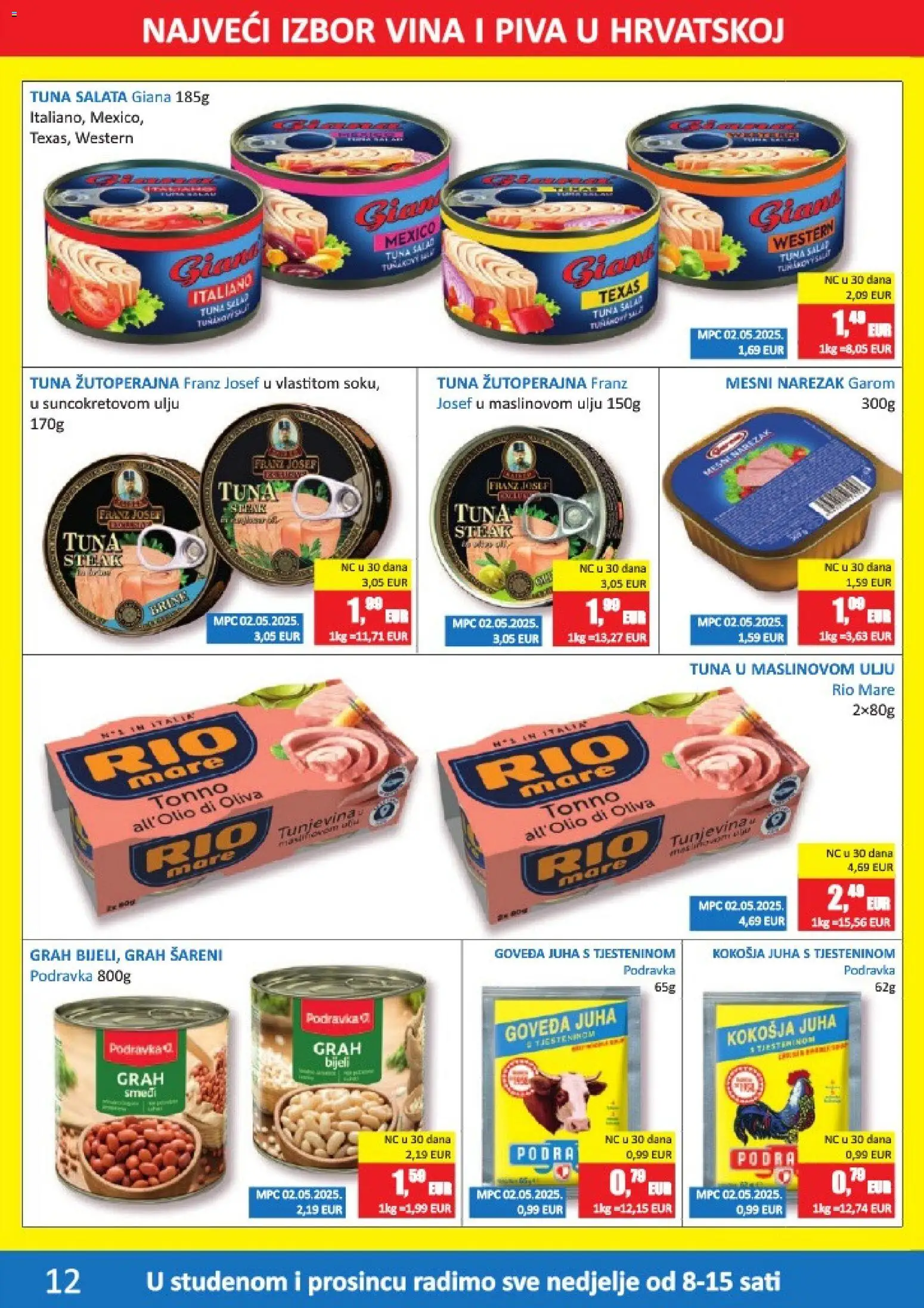 Vrutak katalog | vrijedi od 10.11.2025 | Stranica: 12 | Proizvodi: Grah, Podravka, Narezak, Salata