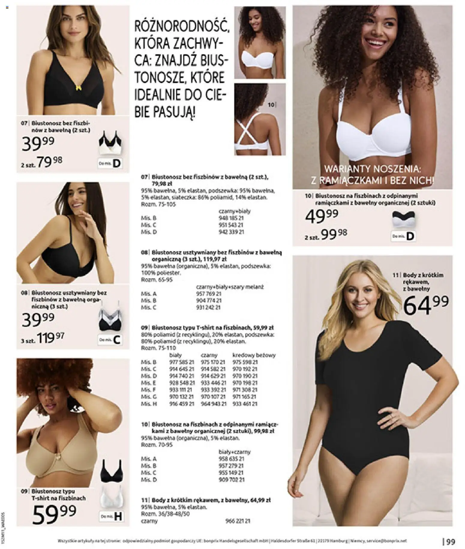 BonPrix Katalog - Na Listę Życzeń od 15.12.2025 | Strona: 101 | Produkty: Biustonosz, Body