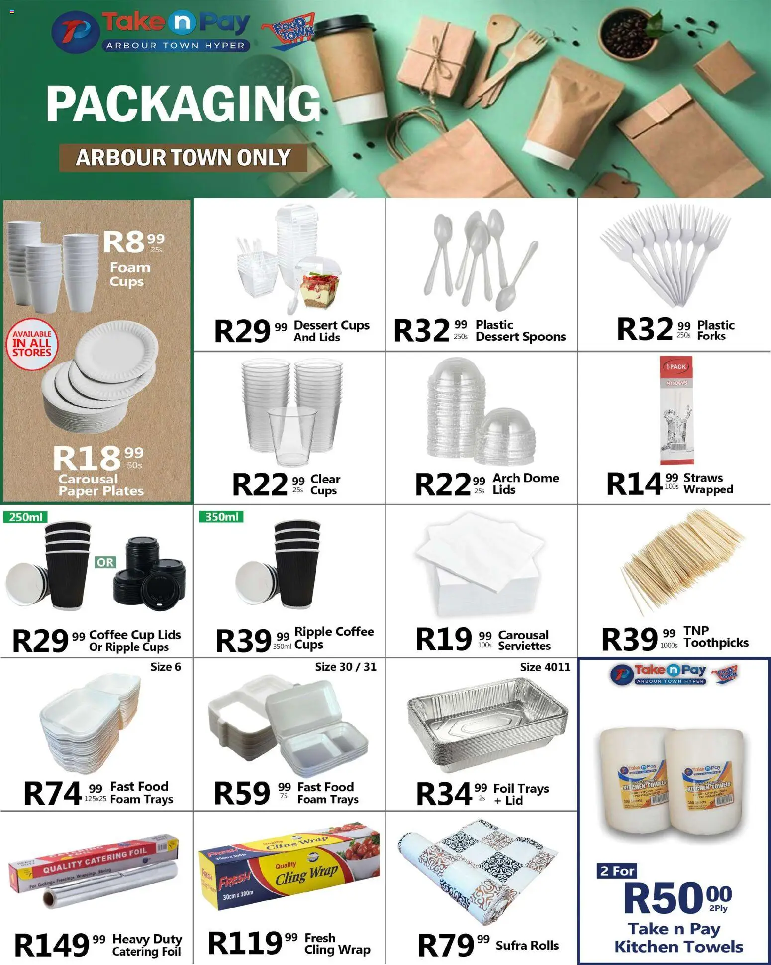 New Take n Pay catalogue – valid from 17.11.2025 | Page: 40 | Products: Arch, Coffee, Paper, Paper plates